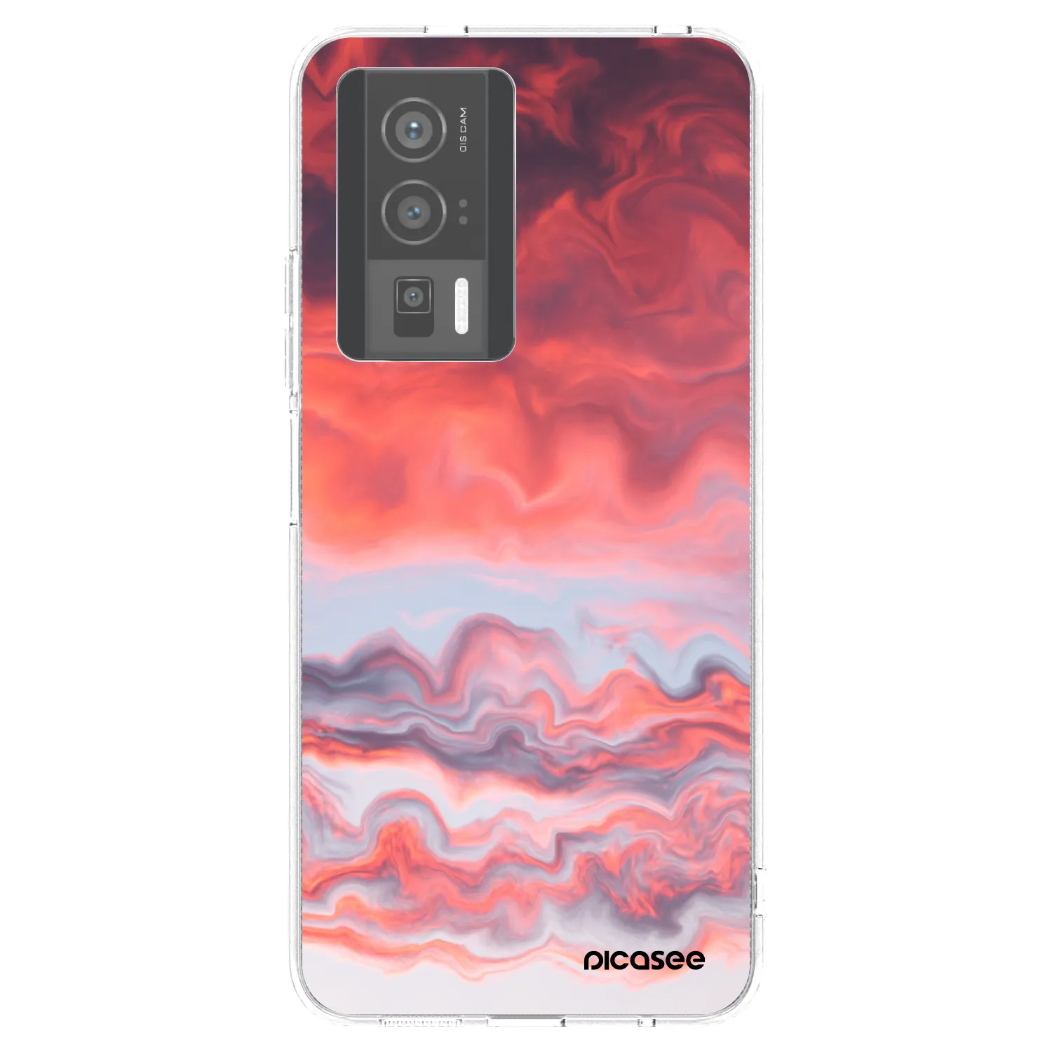 Picasee silikonowe przeźroczyste etui na Xiaomi Poco F5 Pro 5G - Sunset