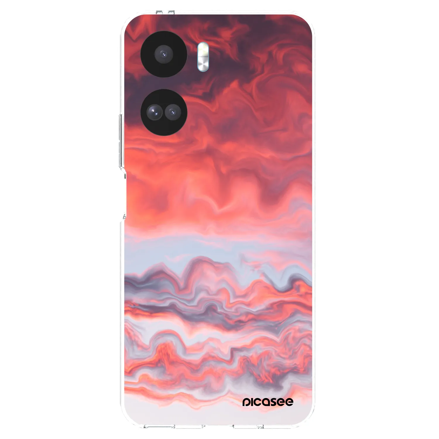 Picasee silikonowe przeźroczyste etui na Honor 90 Lite 5G - Sunset