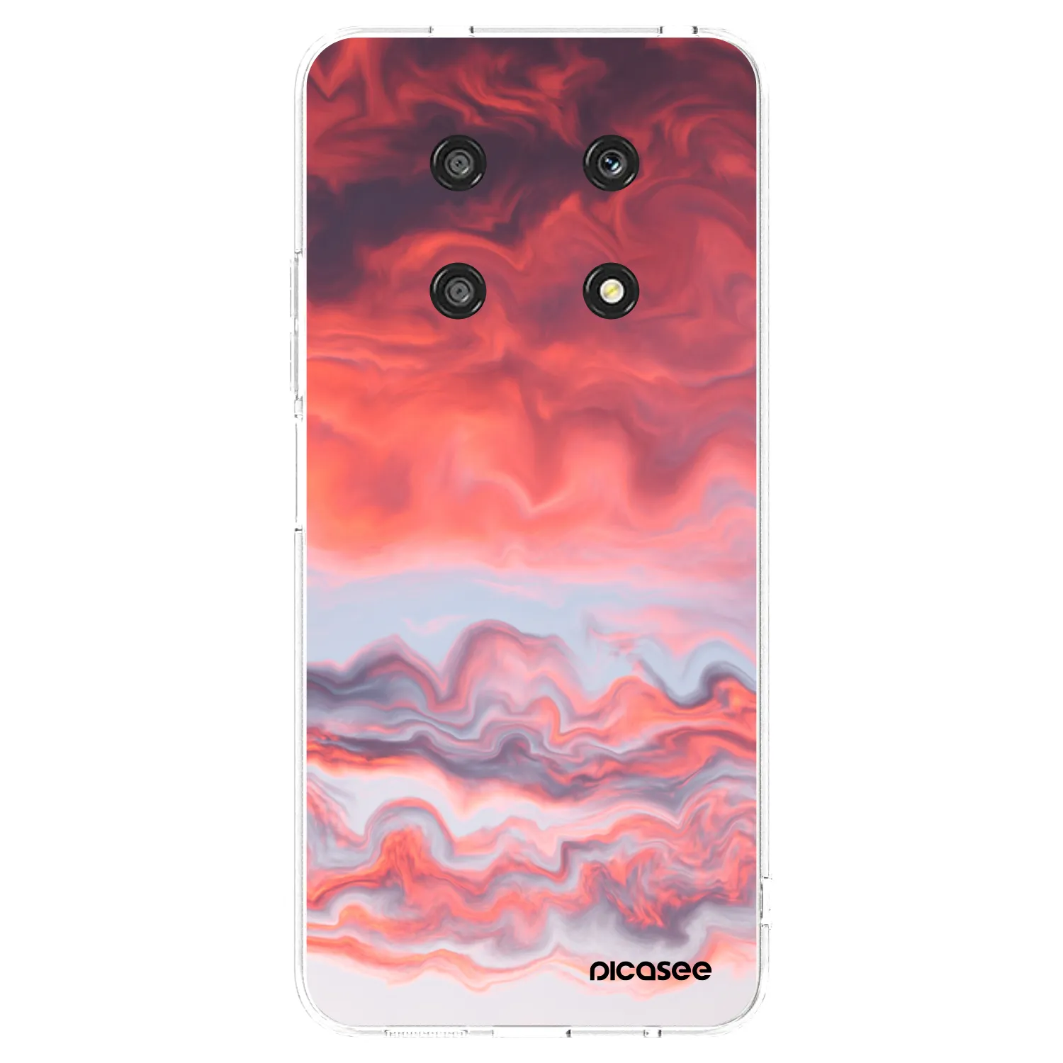 Picasee silikonowe przeźroczyste etui na Honor Magic4 Lite 5G - Sunset