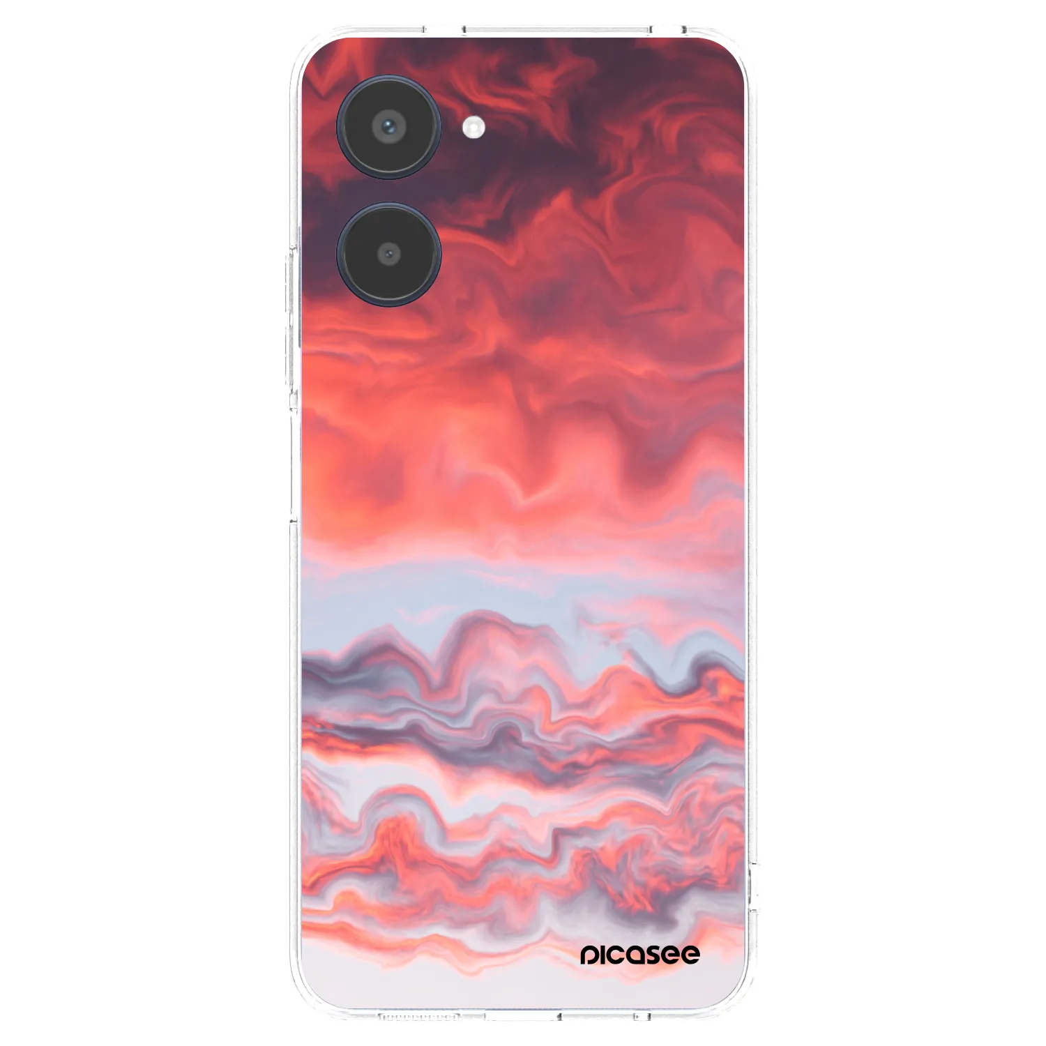 Picasee silikonowe przeźroczyste etui na Realme 10 4G - Sunset