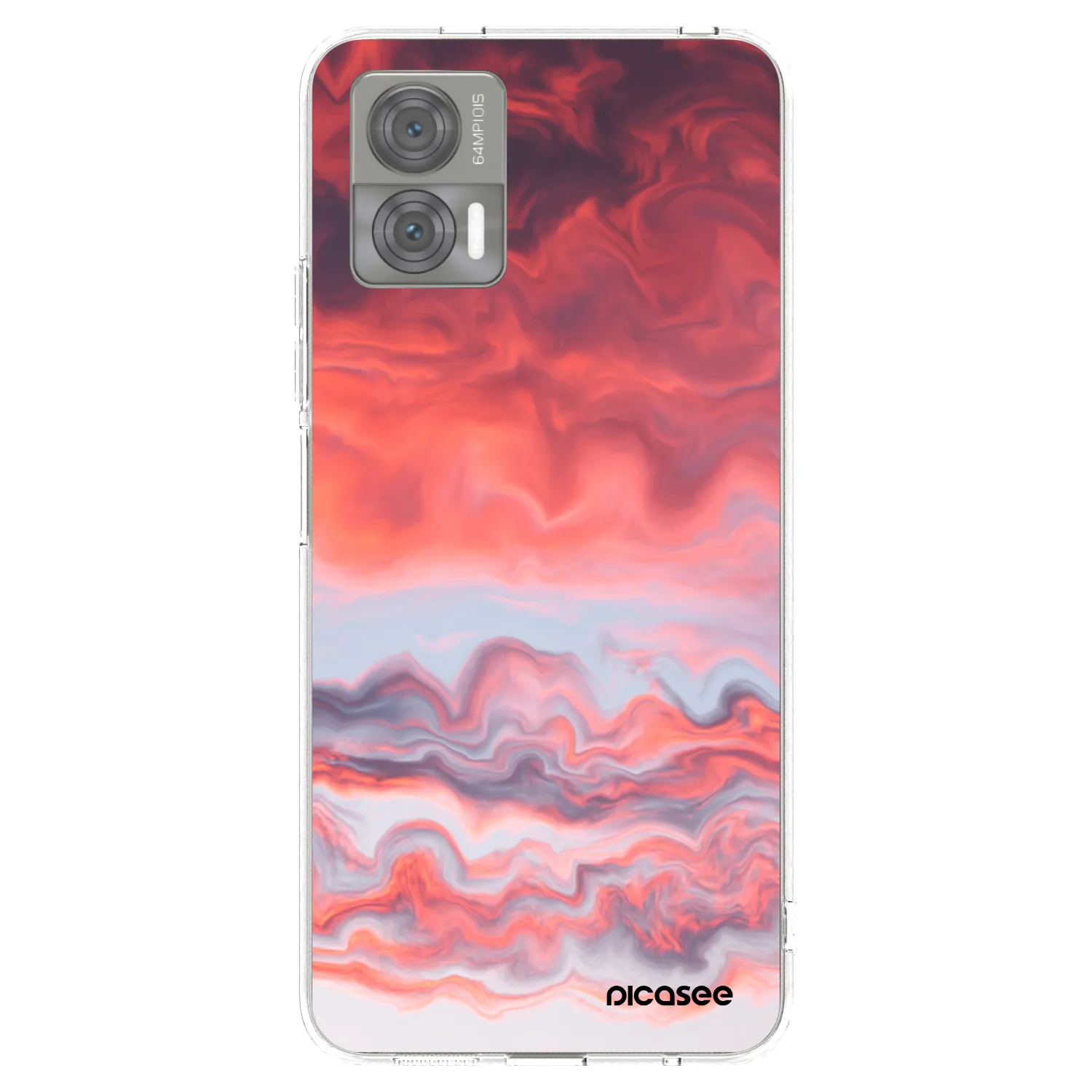 Picasee silikonowe przeźroczyste etui na Motorola Edge 30 Neo - Sunset