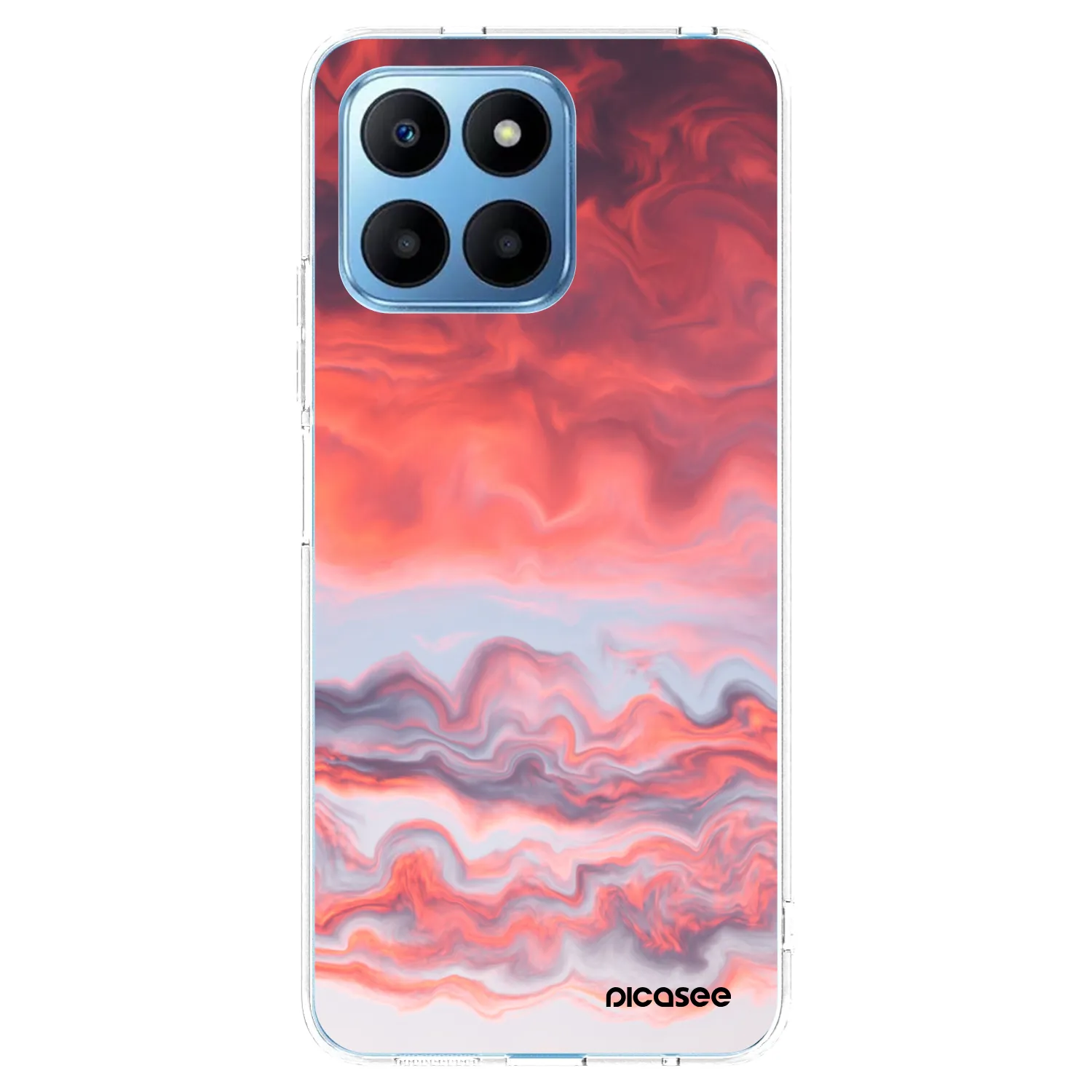 Picasee silikonowe przeźroczyste etui na Honor 70 Lite - Sunset