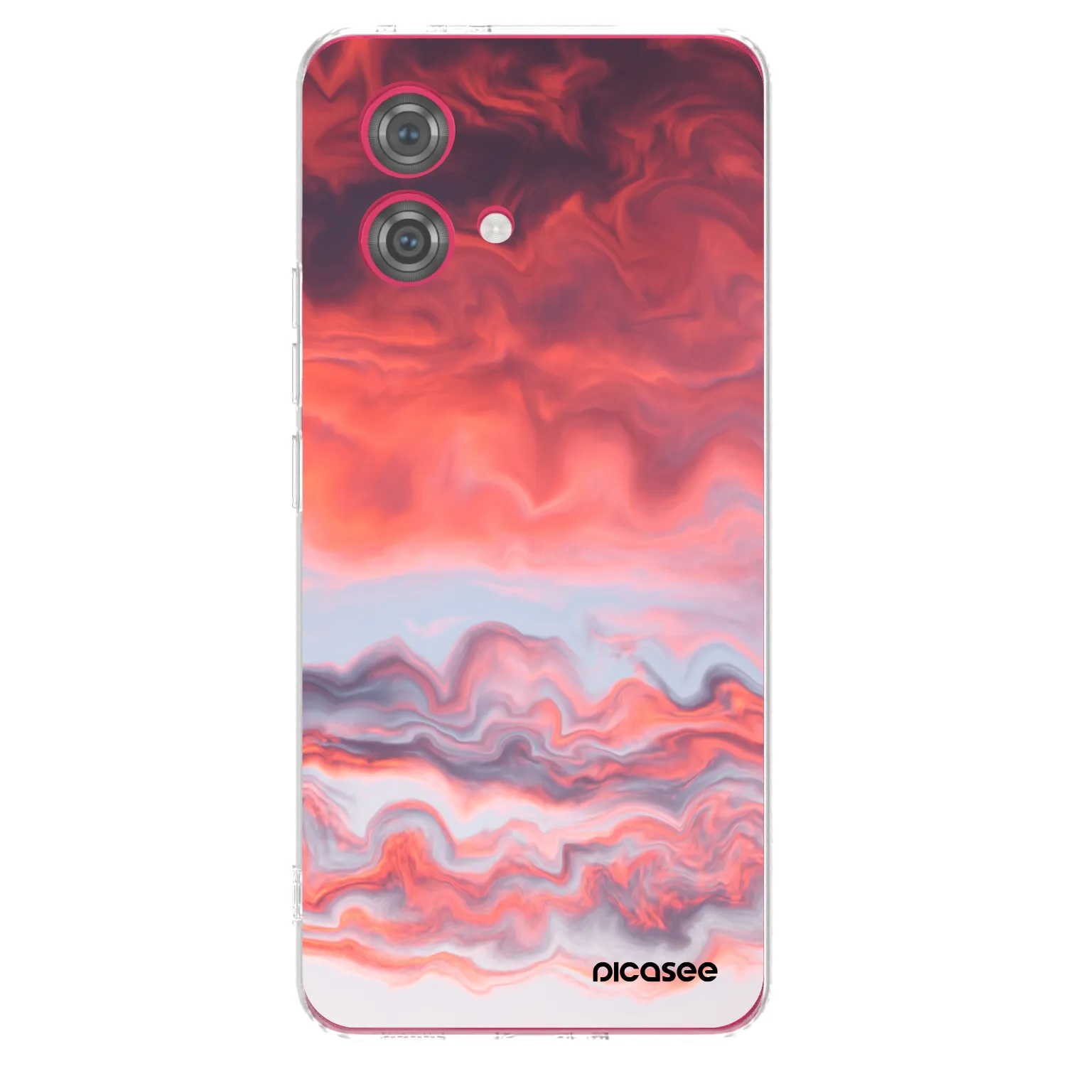 Picasee silikonowe przeźroczyste etui na Motorola Moto G84 5G - Sunset