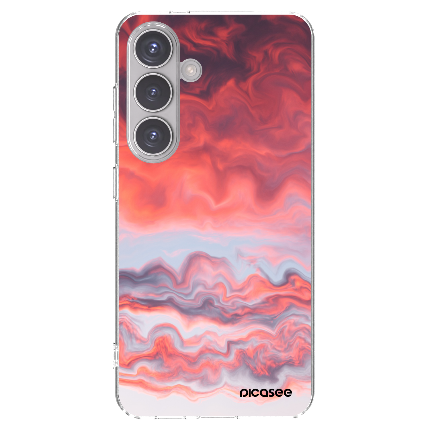 Picasee silikonowe przeźroczyste etui na Samsung Galaxy S24 S921B 5G - Sunset