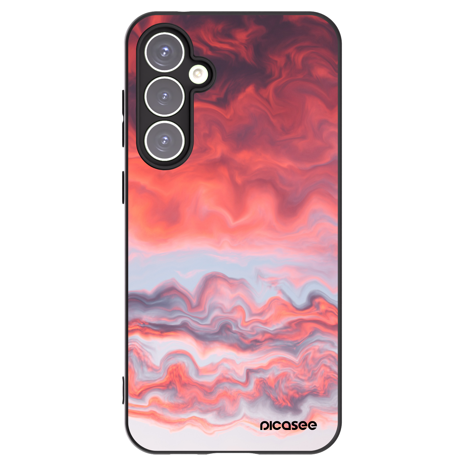 Picasee silikonowe czarne etui na Samsung Galaxy S23 FE S711B - Sunset