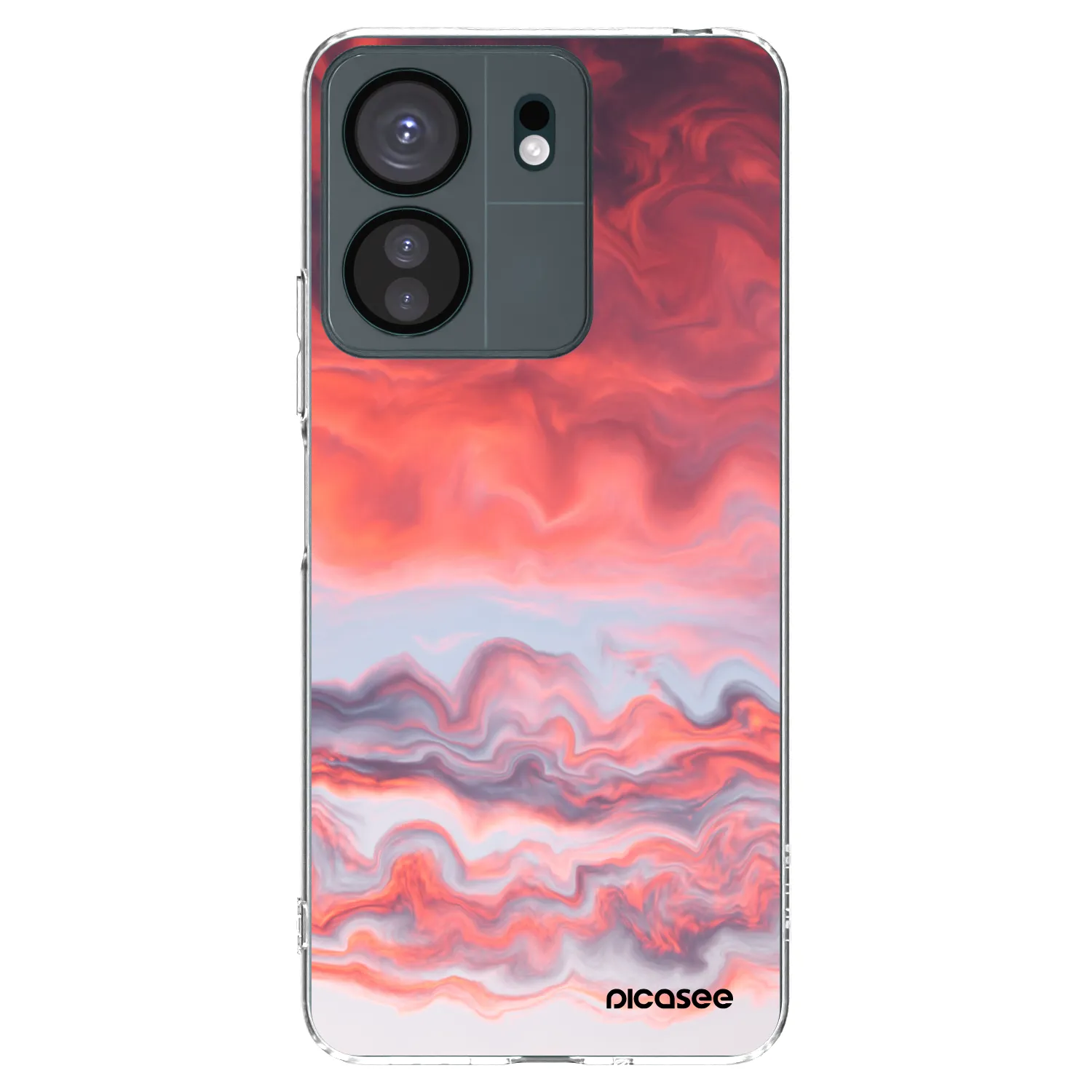 Picasee silikonowe przeźroczyste etui na Xiaomi Redmi 13C 4G - Sunset