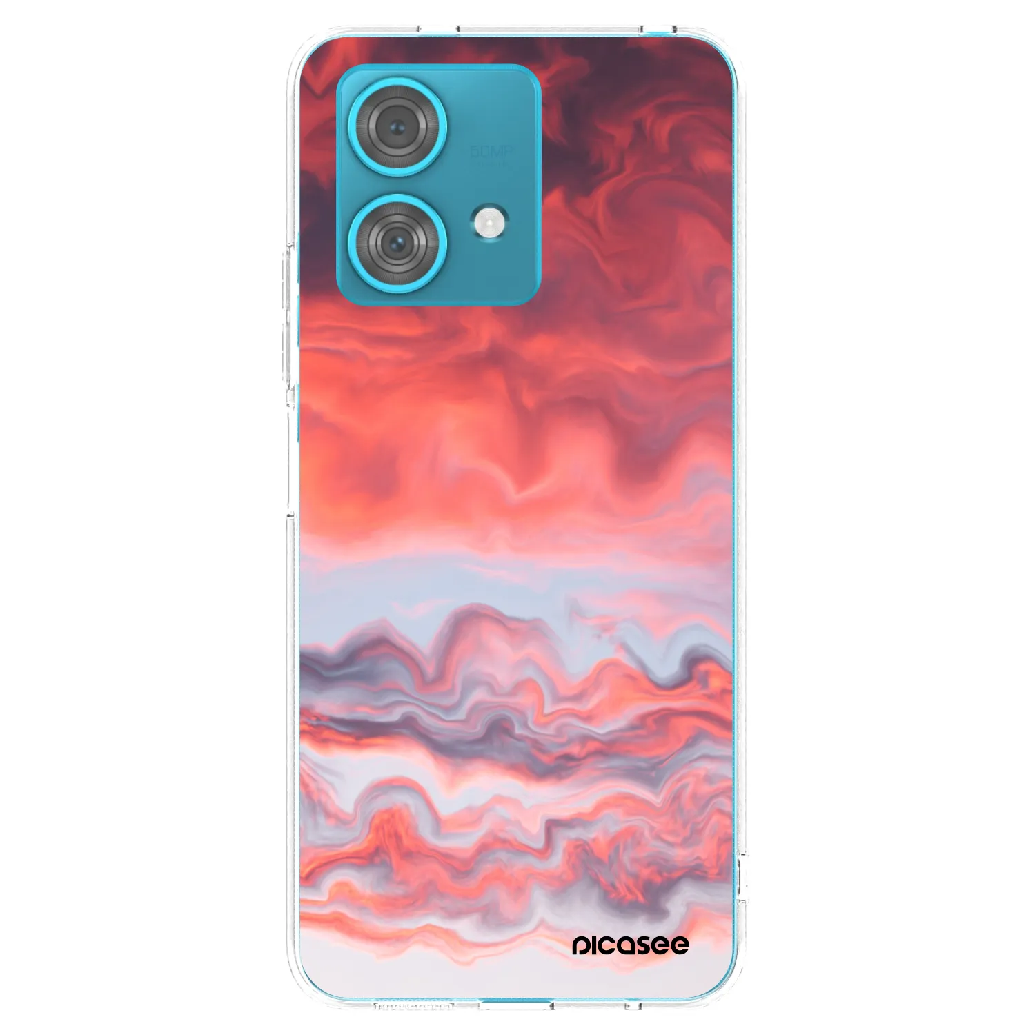Picasee silikonowe przeźroczyste etui na Motorola Edge 40 Neo - Sunset
