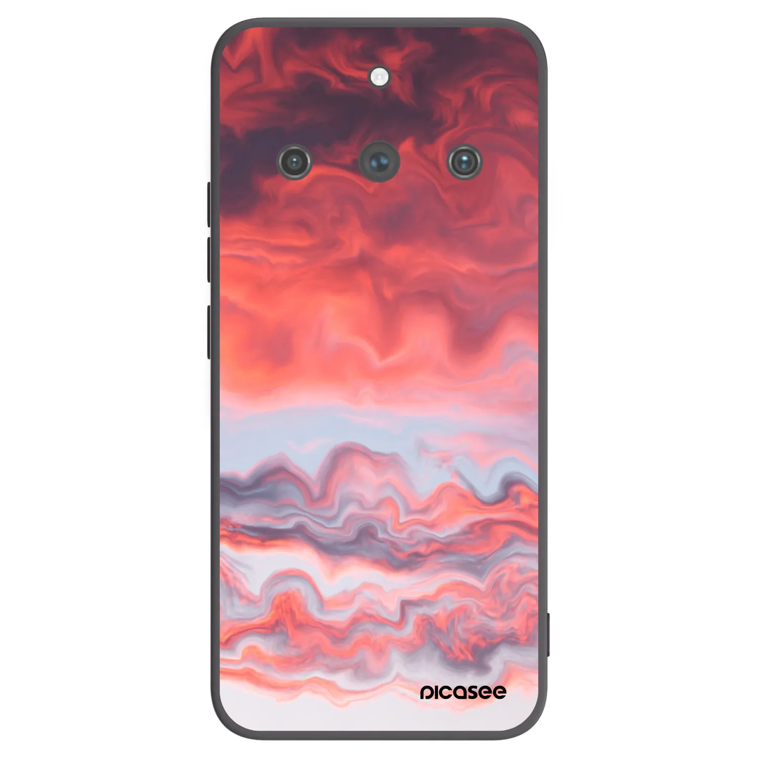 Picasee silikonowe czarne etui na Realme 11 Pro+ - Sunset