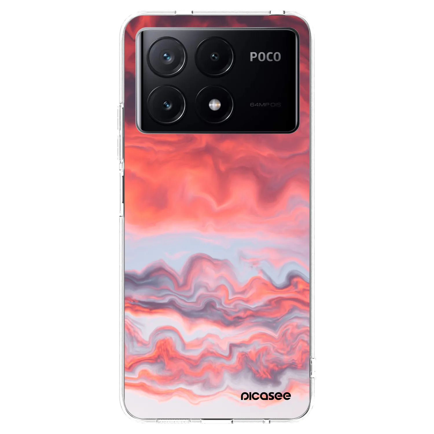 Picasee silikonowe przeźroczyste etui na Xiaomi Poco X6 Pro - Sunset