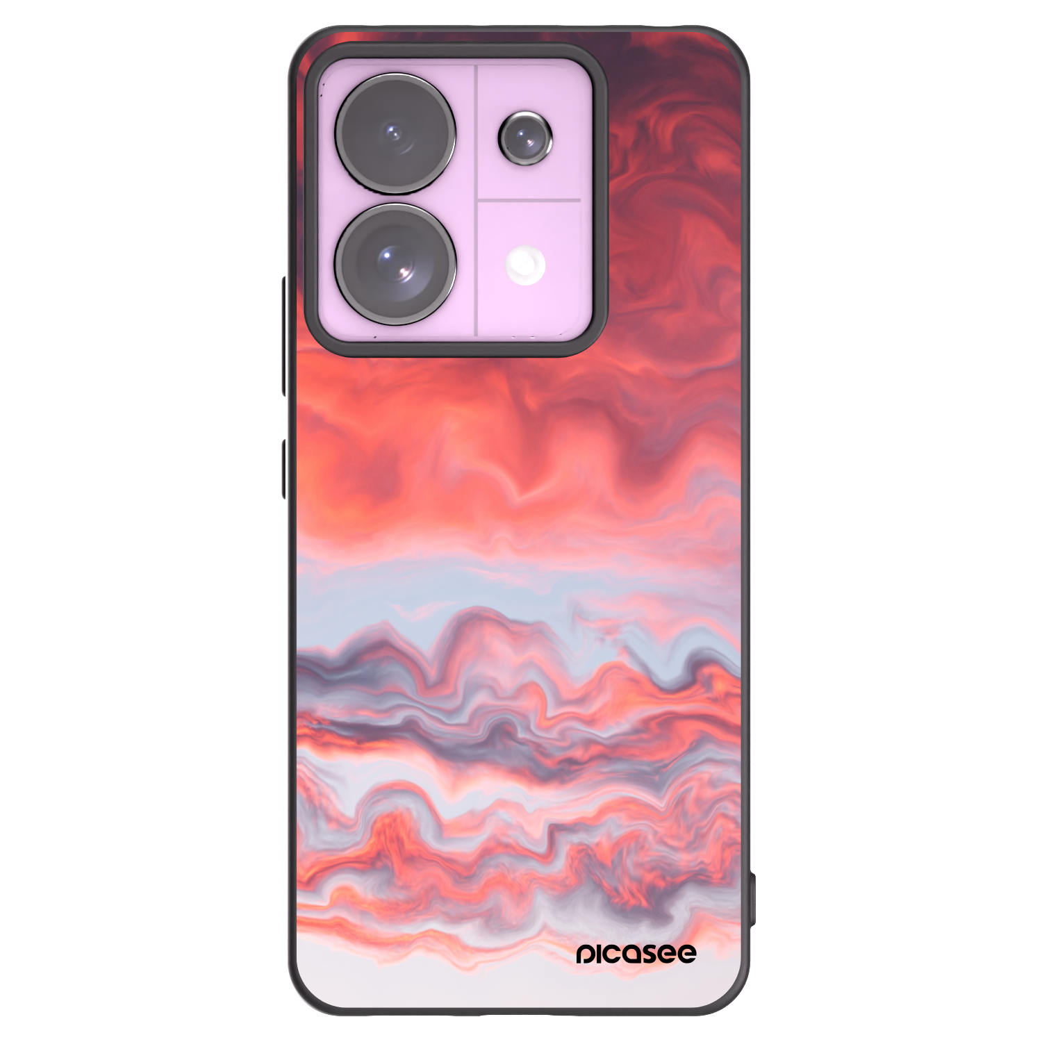 Picasee silikonowe czarne etui na Xiaomi Redmi Note 13 Pro 5G - Sunset