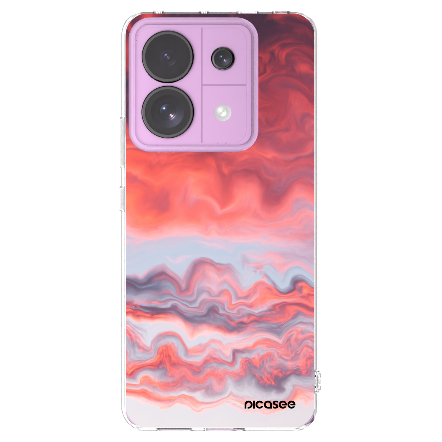 Picasee silikonowe przeźroczyste etui na Xiaomi Redmi Note 13 Pro 5G - Sunset