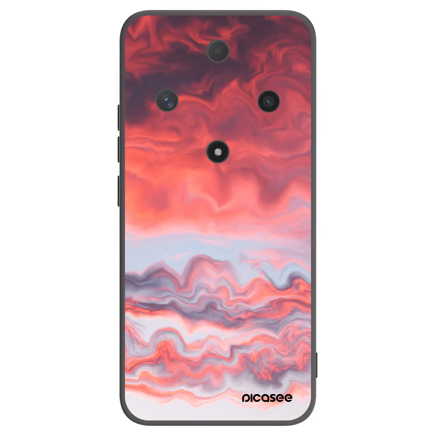 Picasee silikonowe czarne etui na Honor Magic6 Lite 5G - Sunset