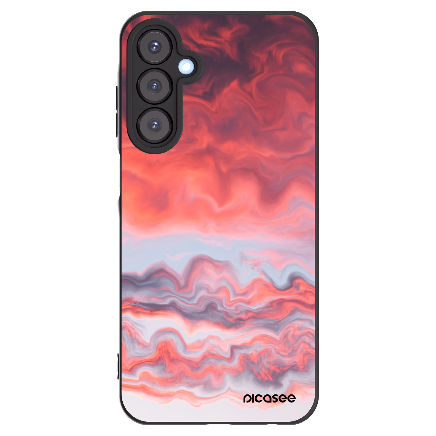 Picasee silikonowe czarne etui na Samsung Galaxy A25 A256B 5G - Sunset