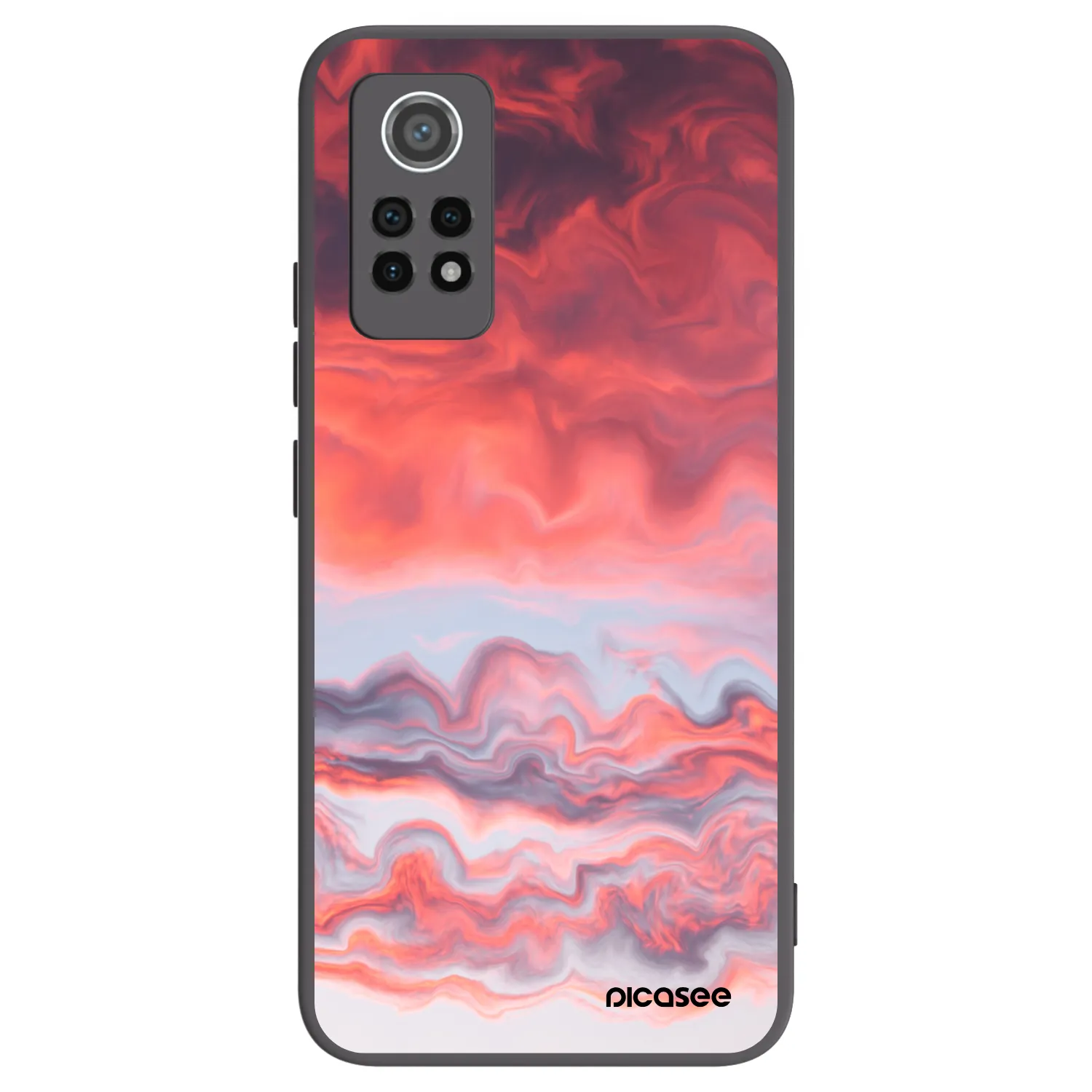 Picasee silikonowe czarne etui na Xiaomi Redmi Note 12 Pro 4G - Sunset