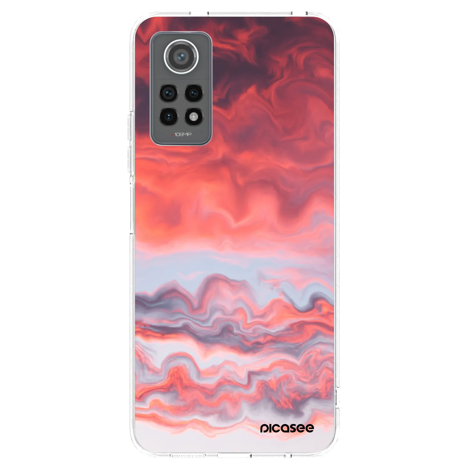 Picasee silikonowe przeźroczyste etui na Xiaomi Redmi Note 12 Pro 4G - Sunset