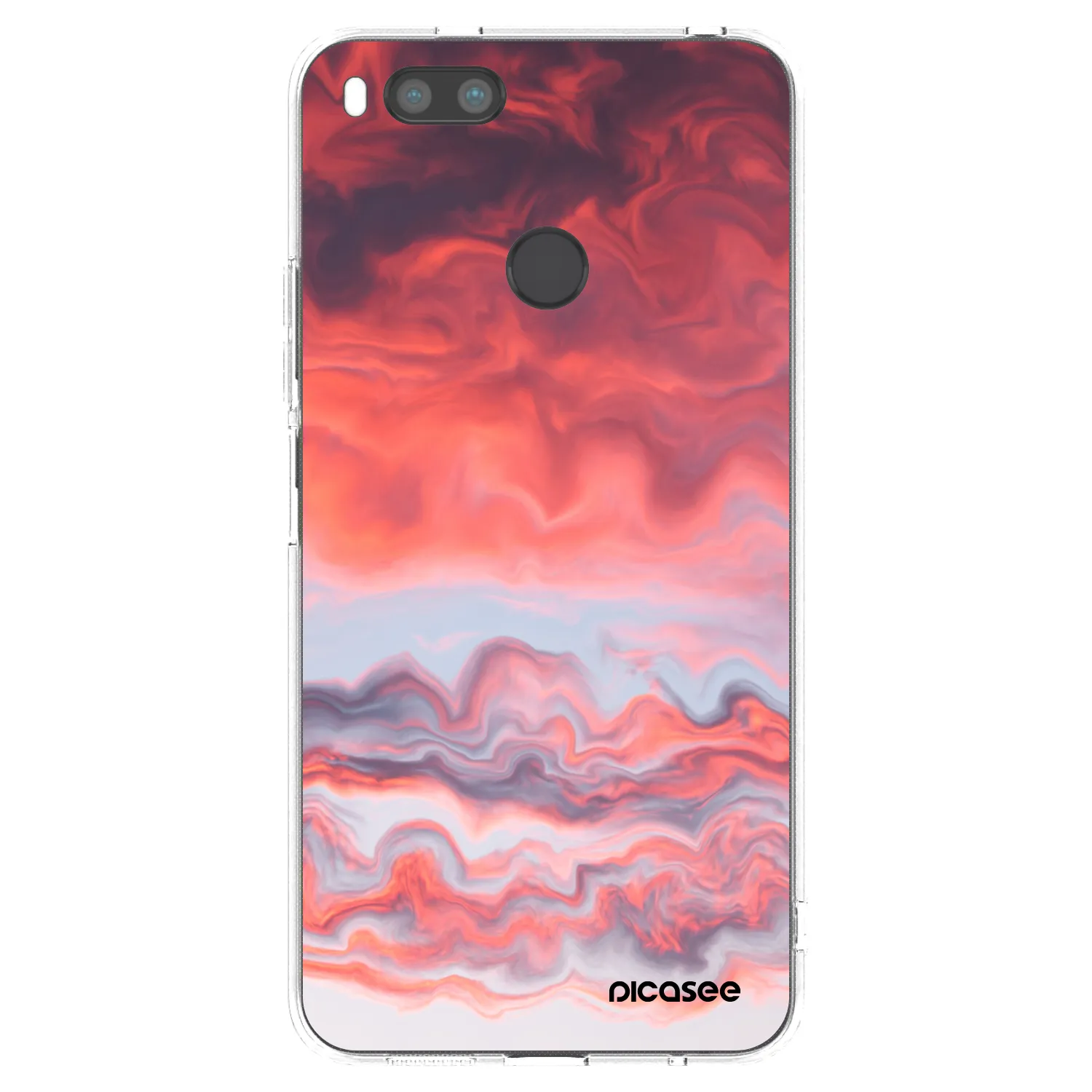 Picasee silikonowe przeźroczyste etui na Xiaomi Mi A1 Global - Sunset