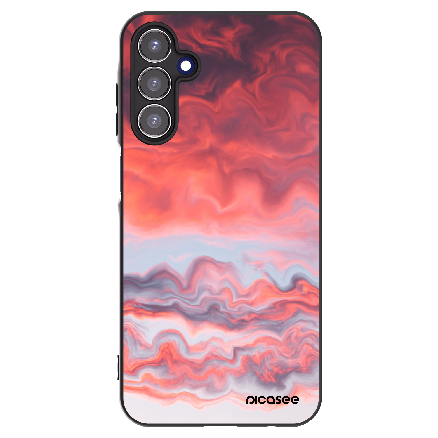 Picasee silikonowe czarne etui na Samsung Galaxy A15 A155F 4G - Sunset