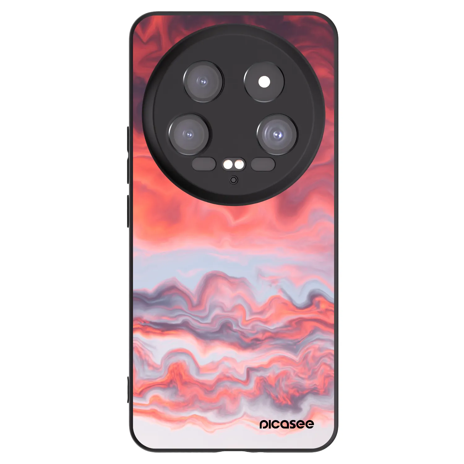 Picasee silikonowe czarne etui na Xiaomi 14 Ultra - Sunset