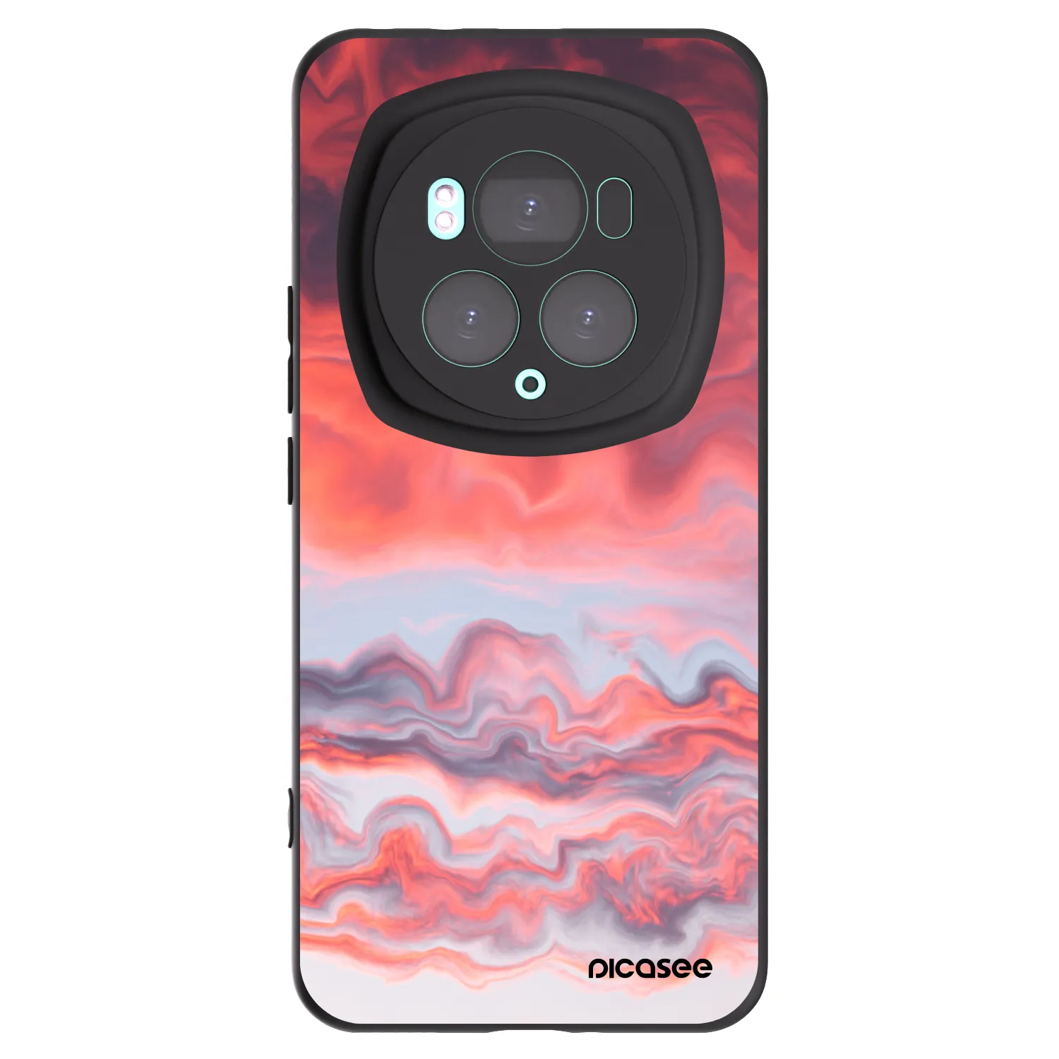 Picasee silikonowe czarne etui na Honor Magic6 Pro - Sunset