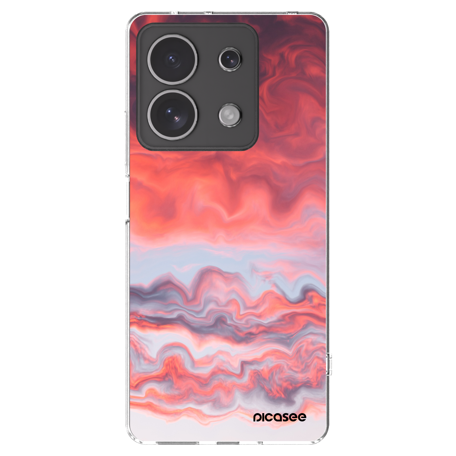 Picasee silikonowe przeźroczyste etui na Xiaomi Redmi Note 13 4G - Sunset