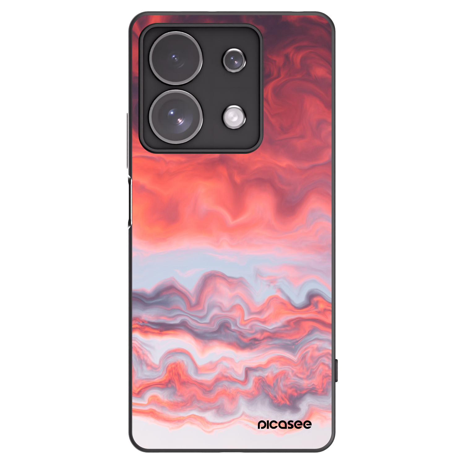 Picasee silikonowe czarne etui na Xiaomi Redmi Note 13 Pro 4G - Sunset