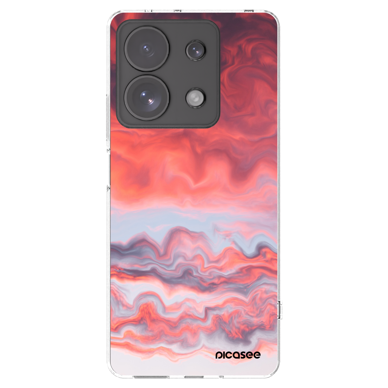 Picasee silikonowe przeźroczyste etui na Xiaomi Redmi Note 13 Pro 4G - Sunset