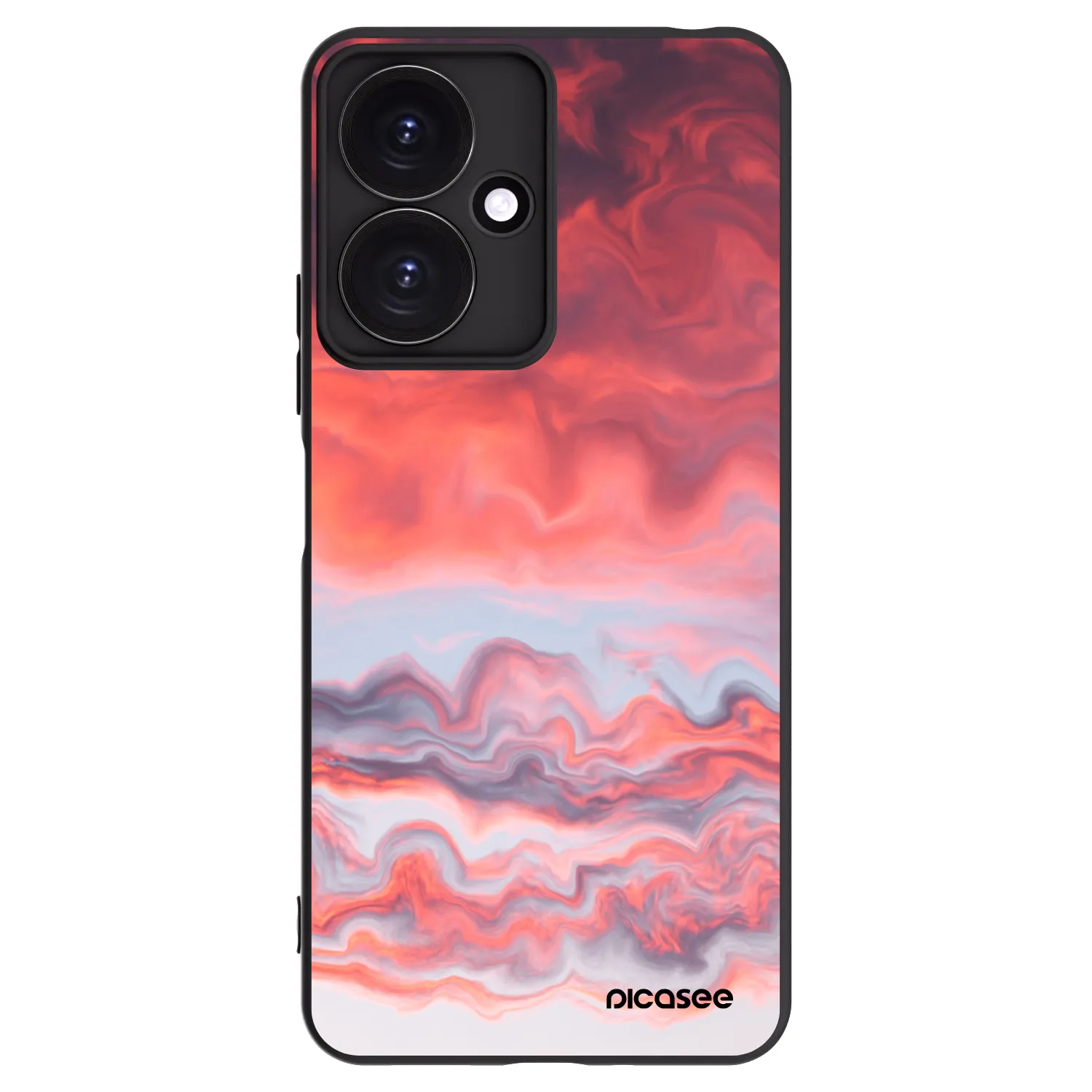 Picasee silikonowe czarne etui na Xiaomi Redmi 13C 5G - Sunset