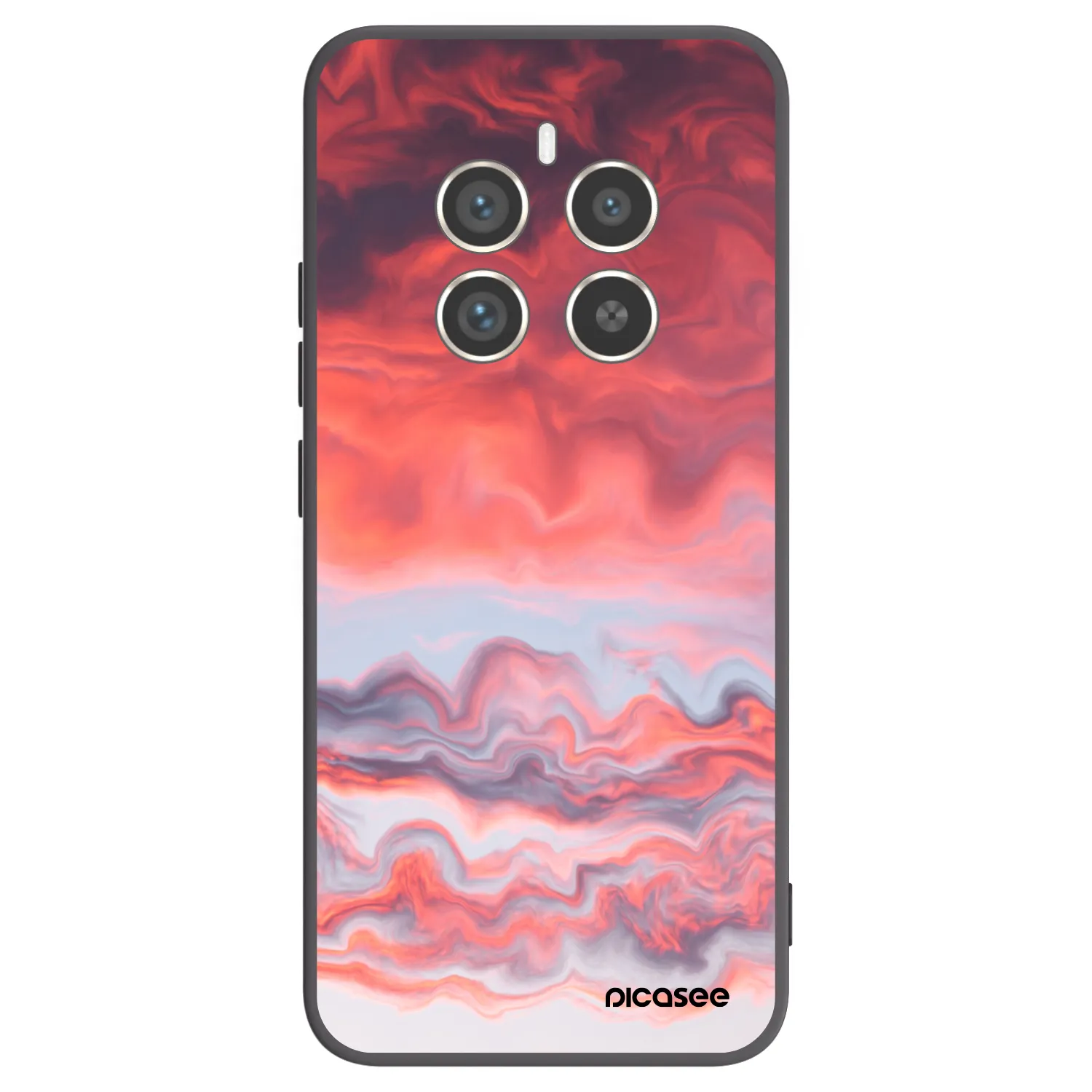Picasee silikonowe czarne etui na Realme 12 Pro 5G - Sunset