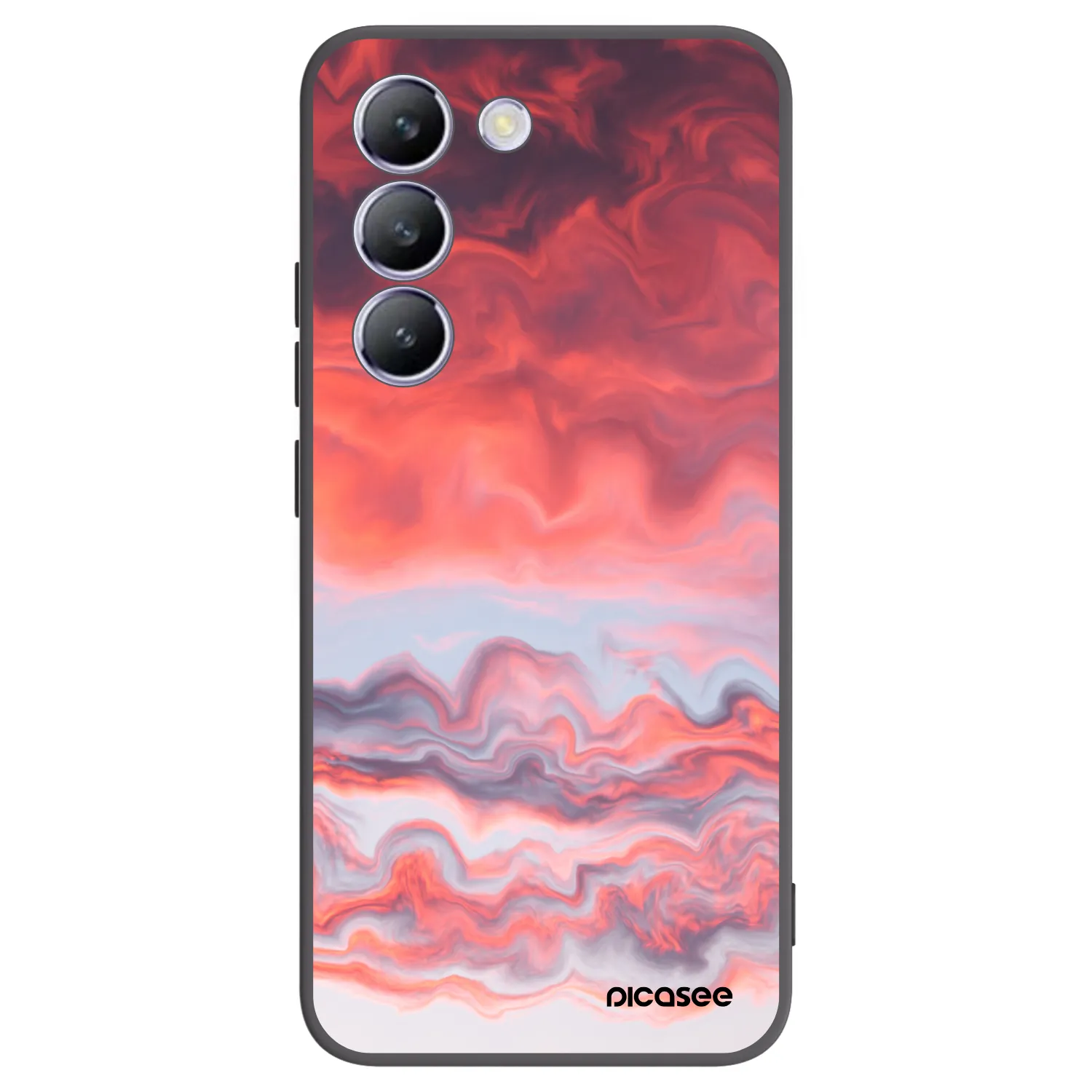 Picasee silikonowe czarne etui na Vivo V40 SE 5G - Sunset
