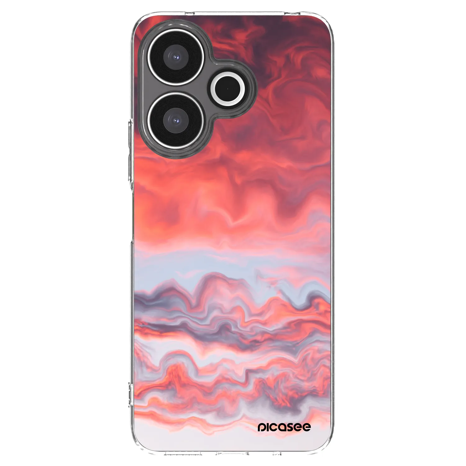 Picasee silikonowe przeźroczyste etui na Xiaomi Redmi 13 4G - Sunset