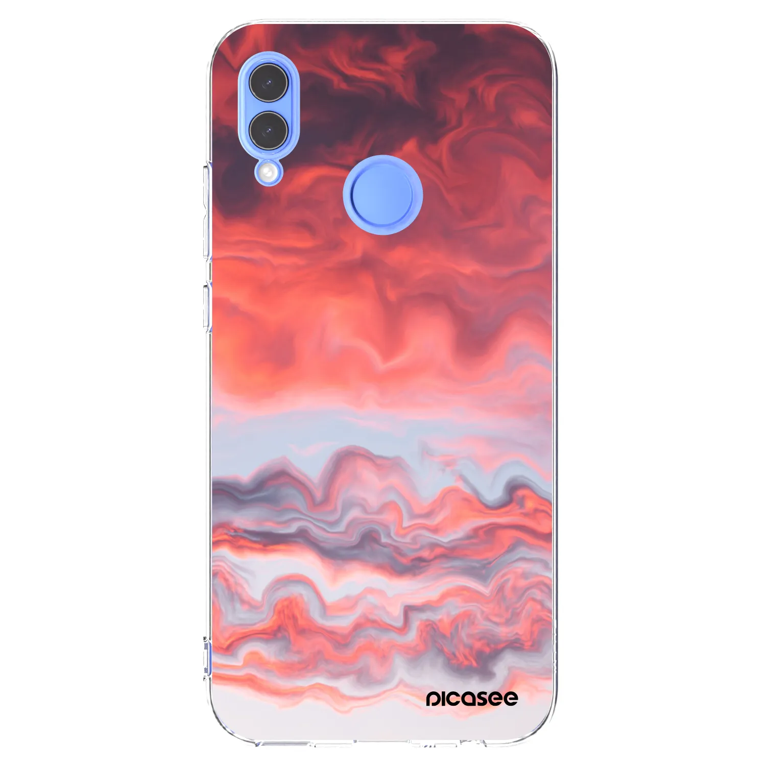 Picasee silikonowe przeźroczyste etui na Honor 10 Lite - Sunset