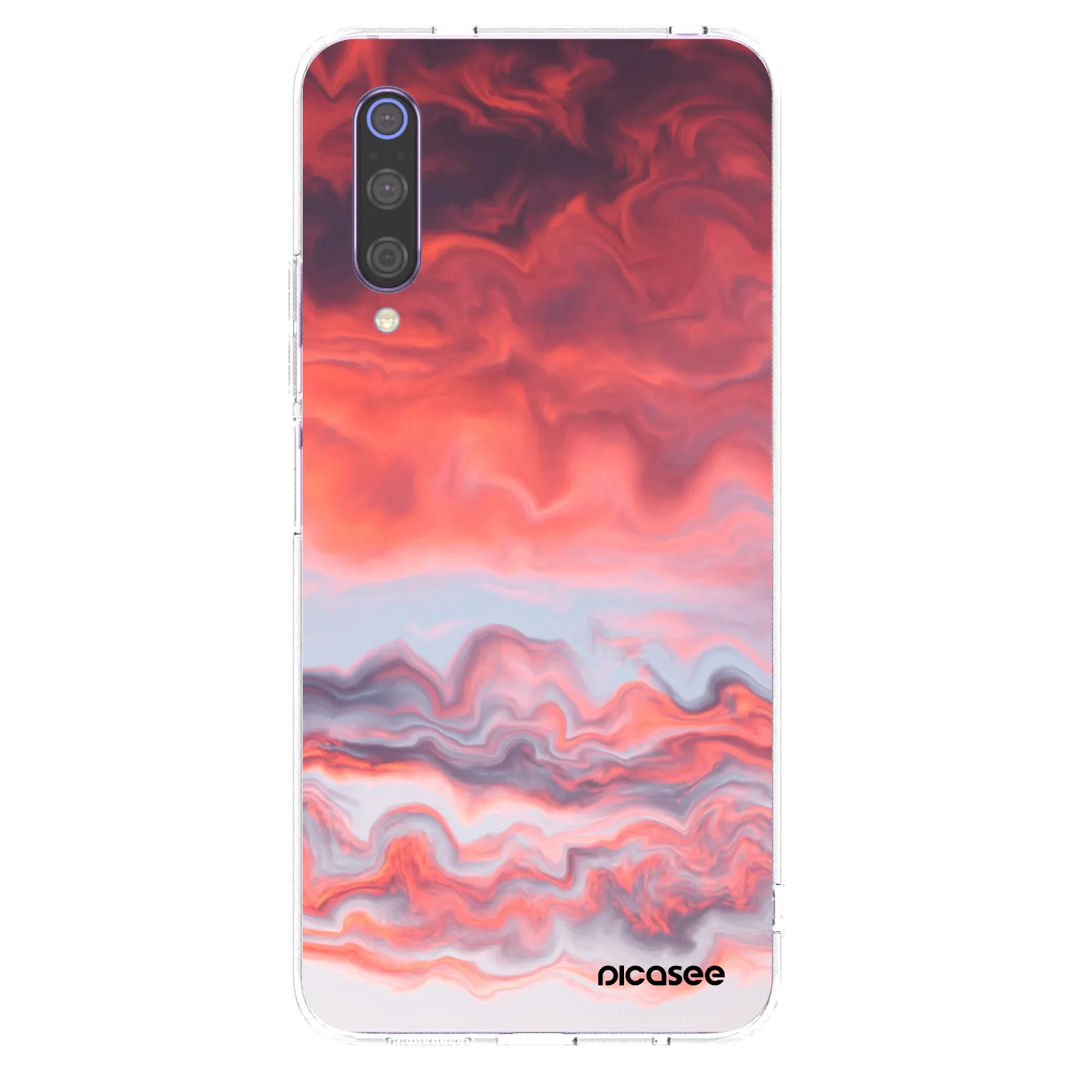 Picasee silikonowe przeźroczyste etui na Xiaomi Mi 9 - Sunset