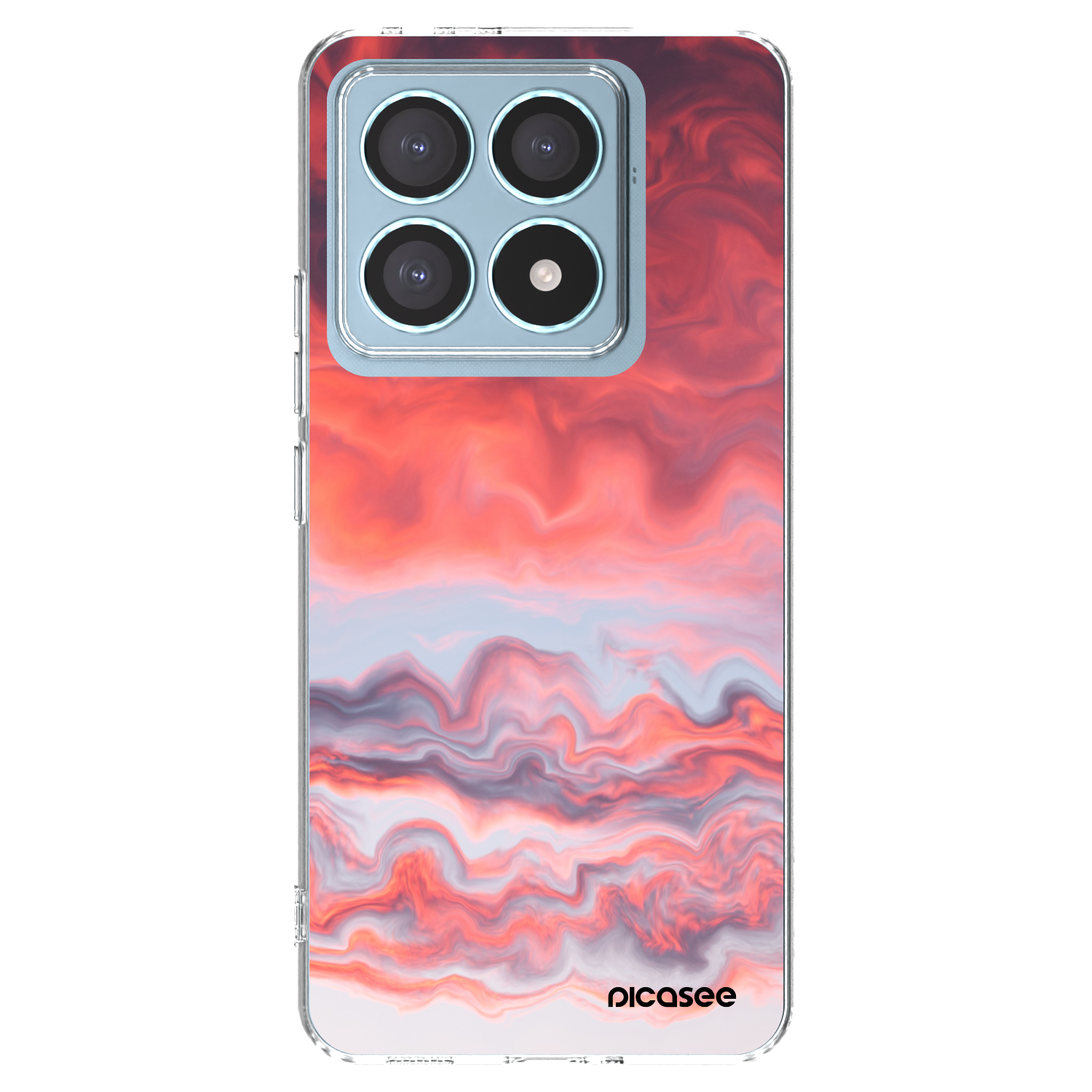Picasee silikonowe przeźroczyste etui na Xiaomi 14T Pro - Sunset