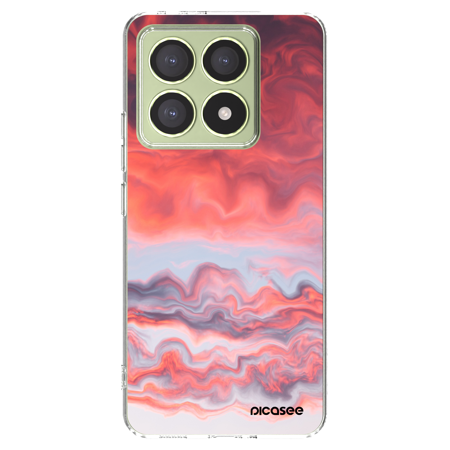 Picasee silikonowe przeźroczyste etui na Xiaomi 14T - Sunset