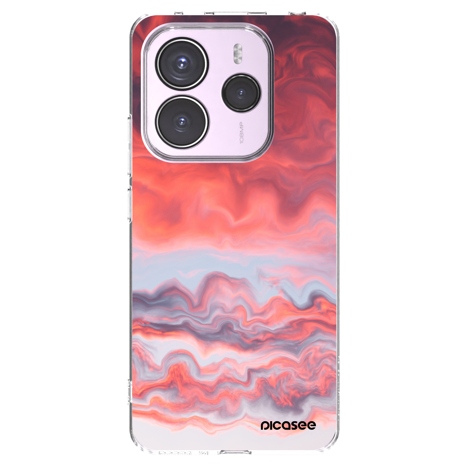 Picasee silikonowe przeźroczyste etui na Xiaomi Redmi Note 14 5G - Sunset