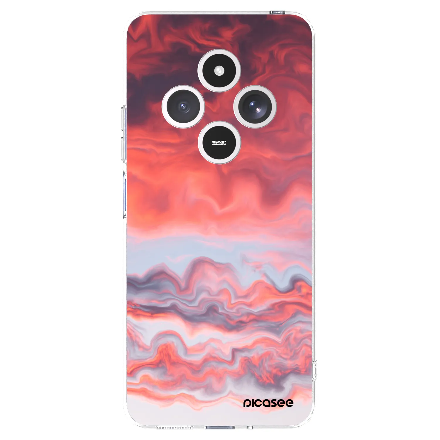 Picasee silikonowe przeźroczyste etui na Xiaomi Redmi 14C - Sunset