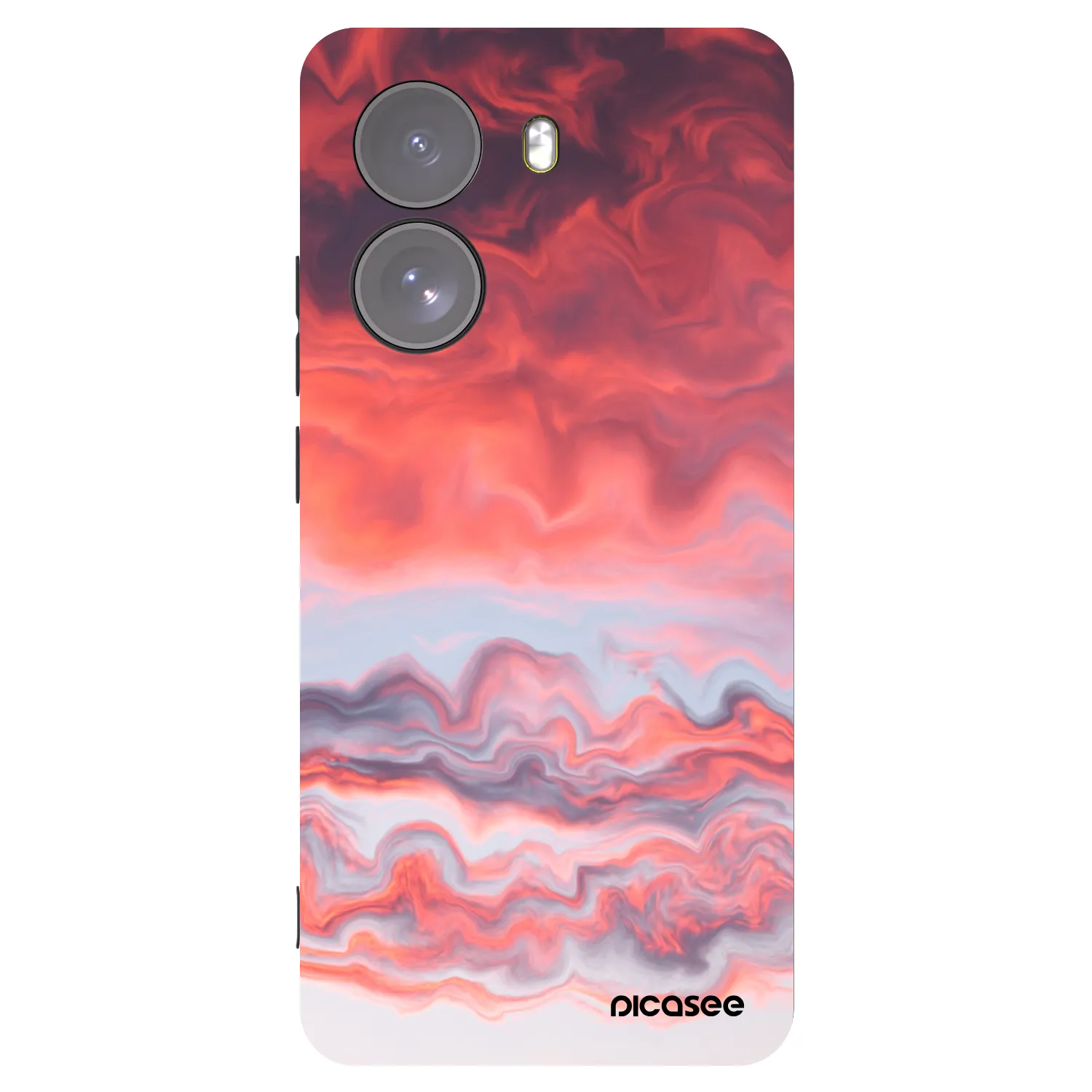 Picasee silikonowe czarne etui na Xiaomi Poco X7 - Sunset