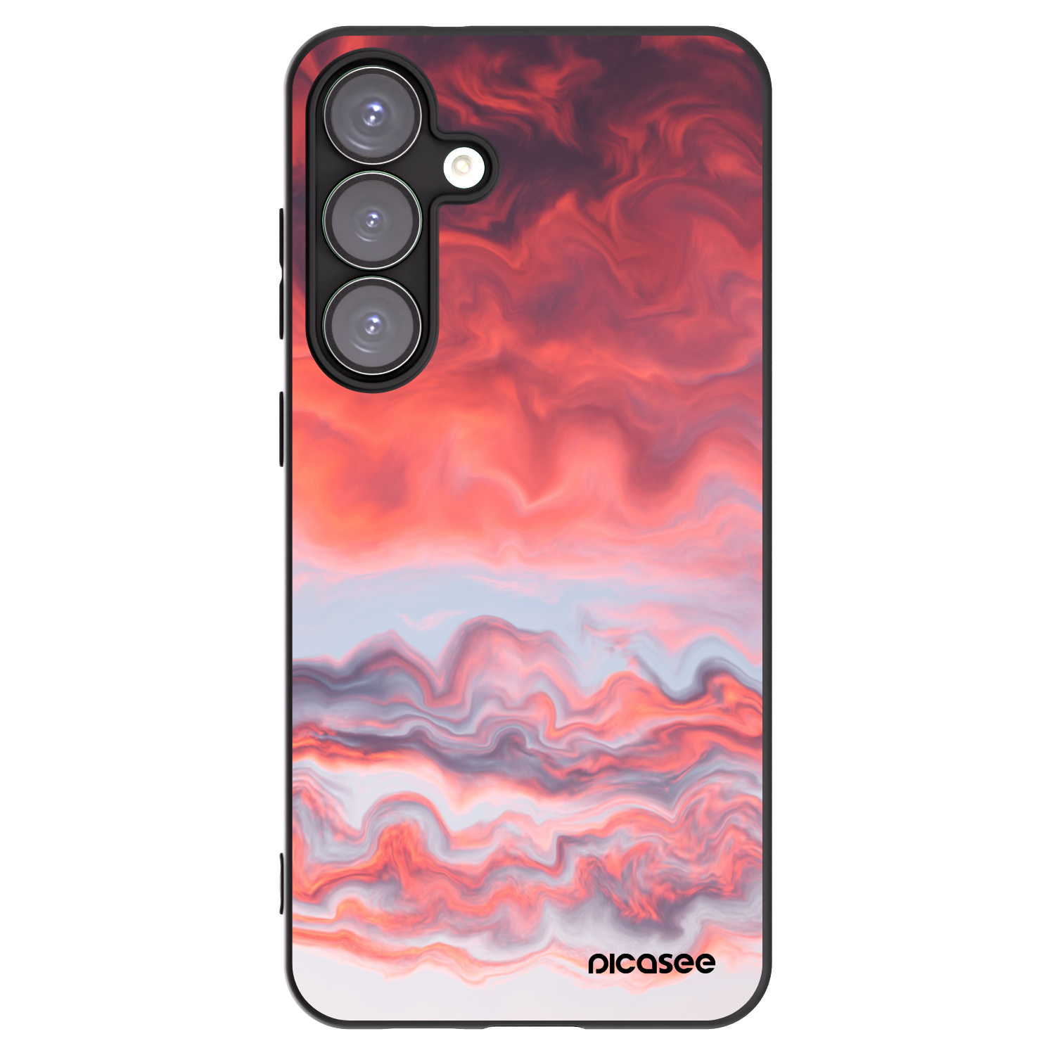Picasee silikonowe czarne etui na Samsung Galaxy S25+ 5G - Sunset