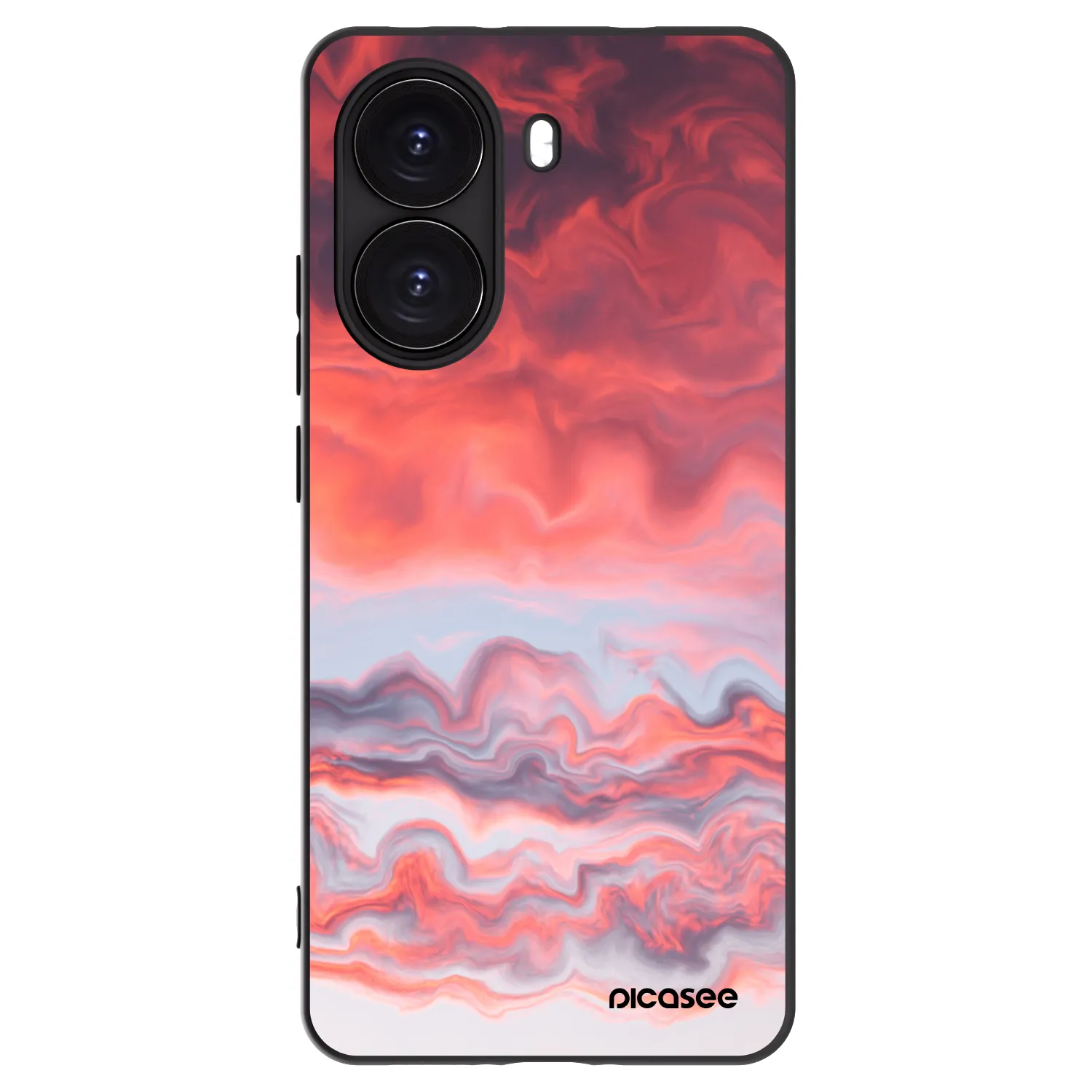 Picasee silikonowe czarne etui na Xiaomi Poco X7 Pro 5G - Sunset