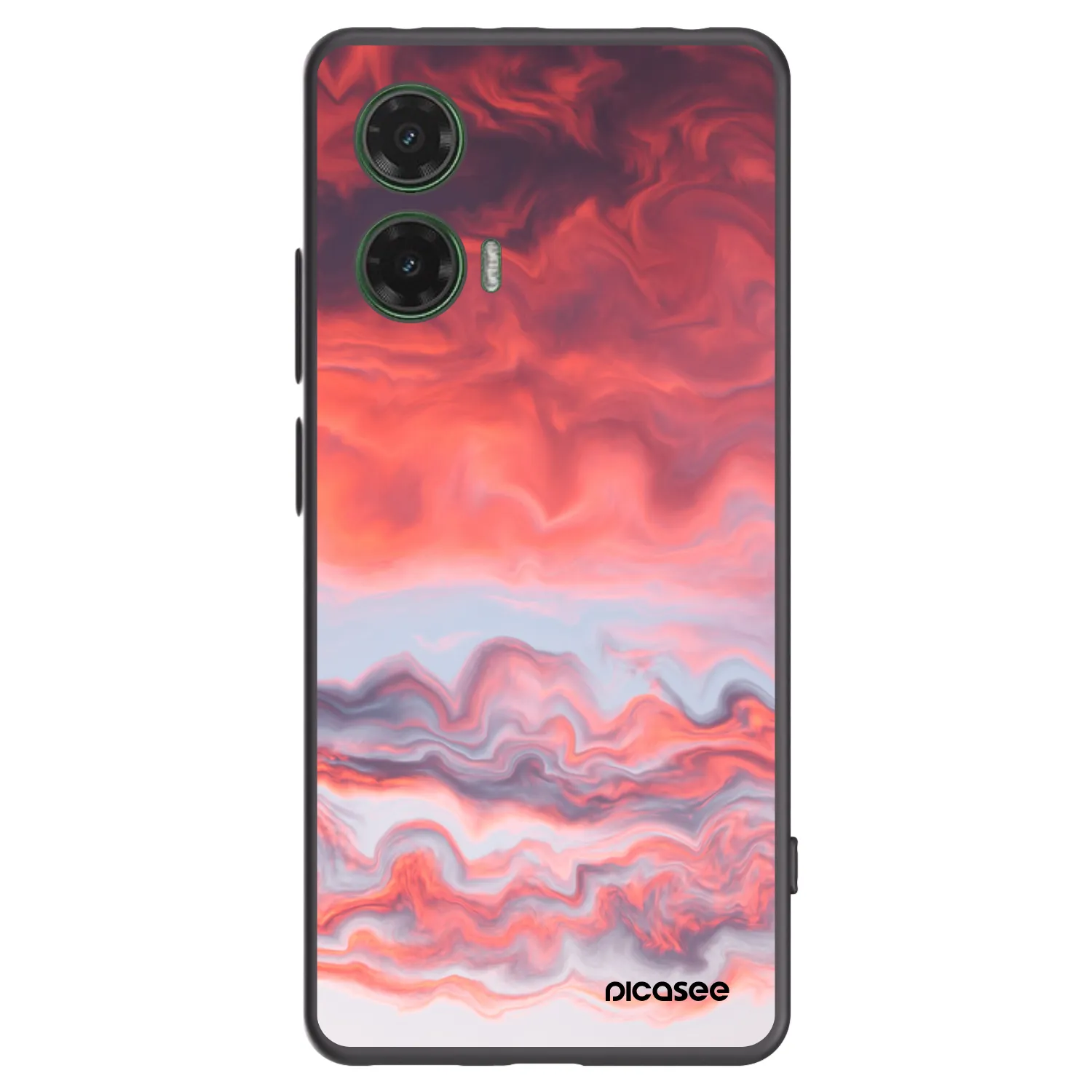 Picasee silikonowe czarne etui na Motorola Moto G35 5G - Sunset
