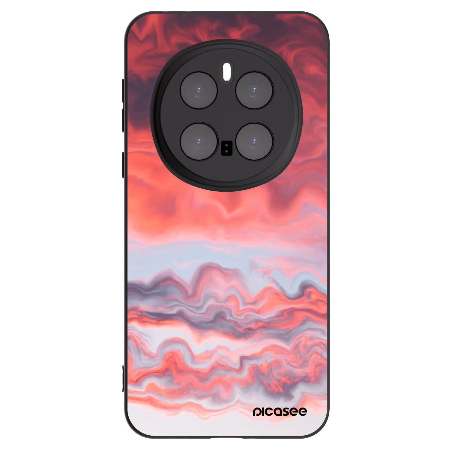 Picasee silikonowe czarne etui na Honor Magic7 Pro 5G - Sunset