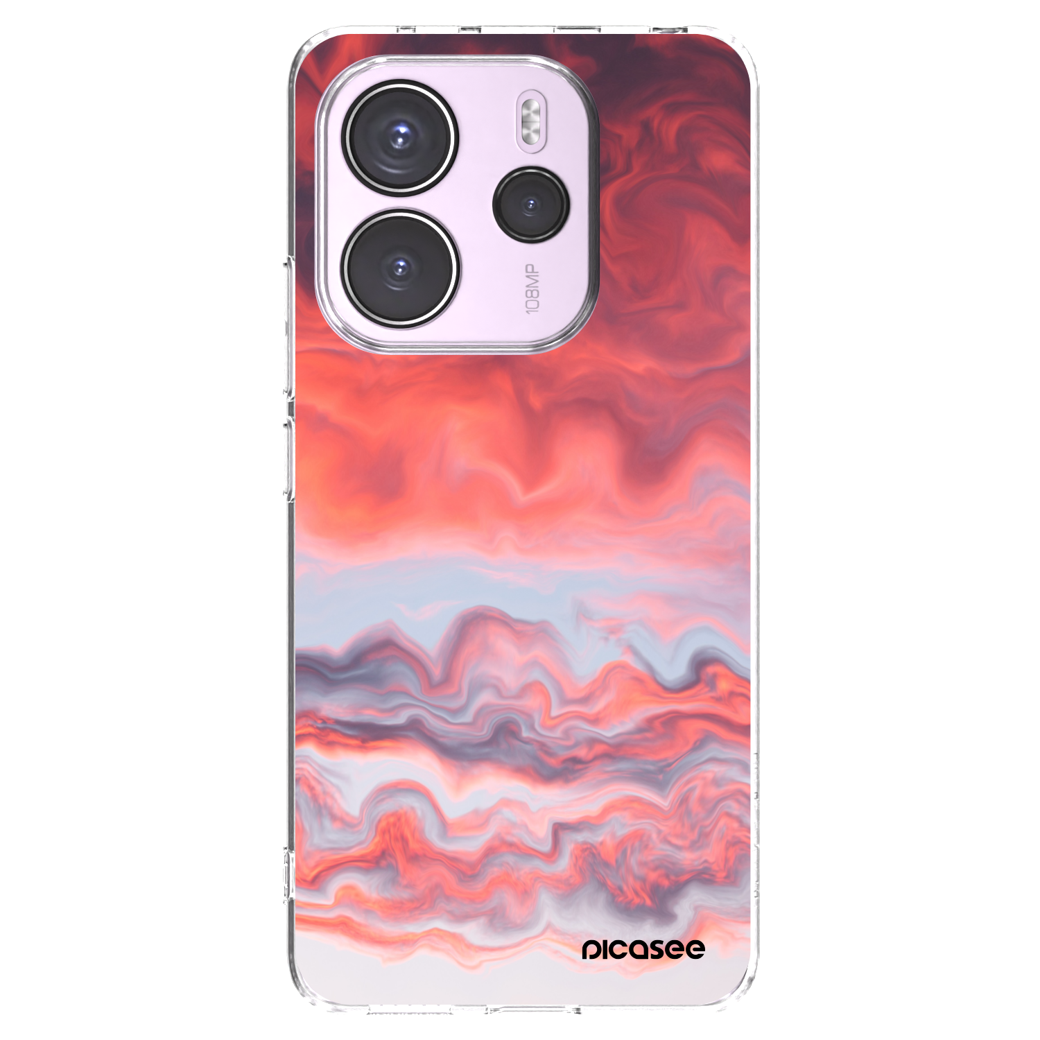 Picasee silikonowe przeźroczyste etui na Xiaomi Redmi Note 14 4G - Sunset