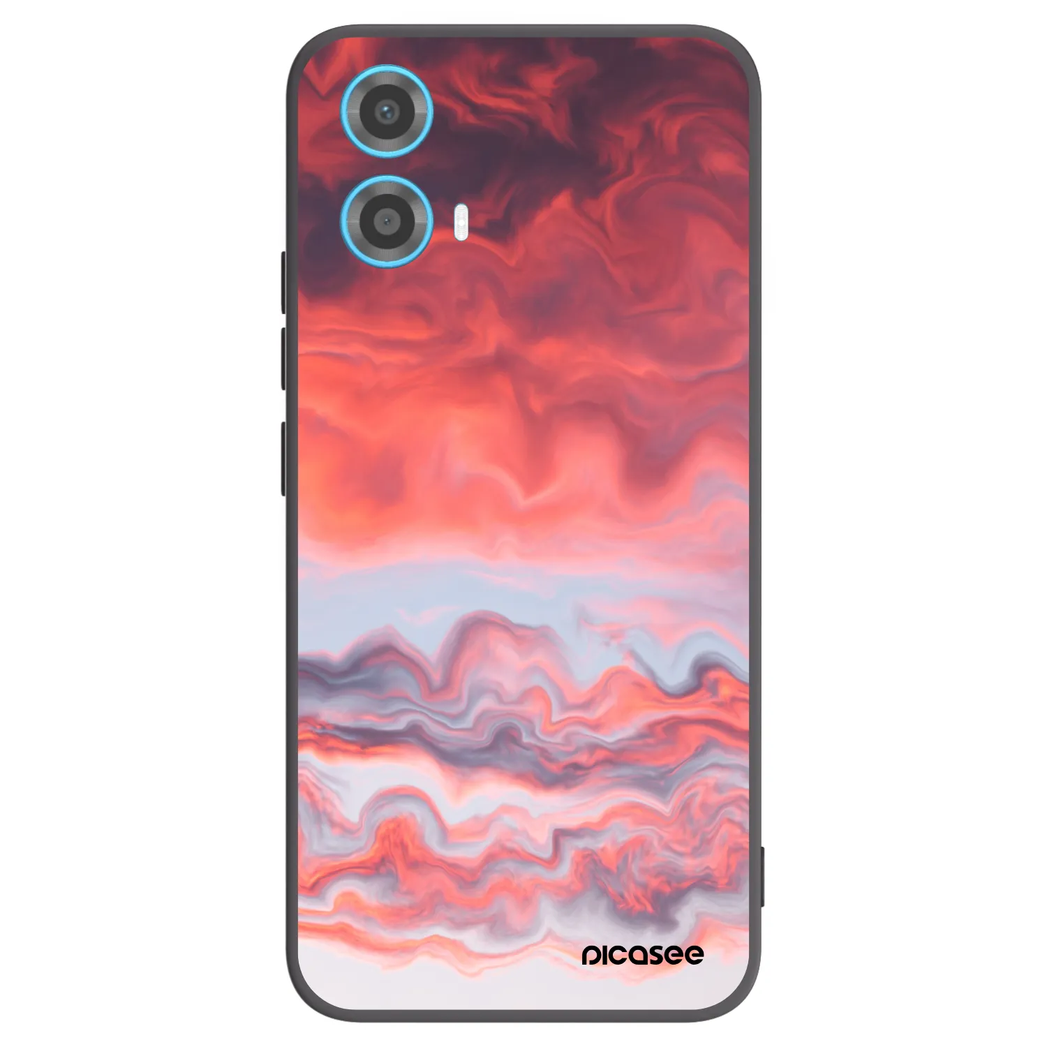 Picasee silikonowe czarne etui na Motorola Moto G34 5G - Sunset