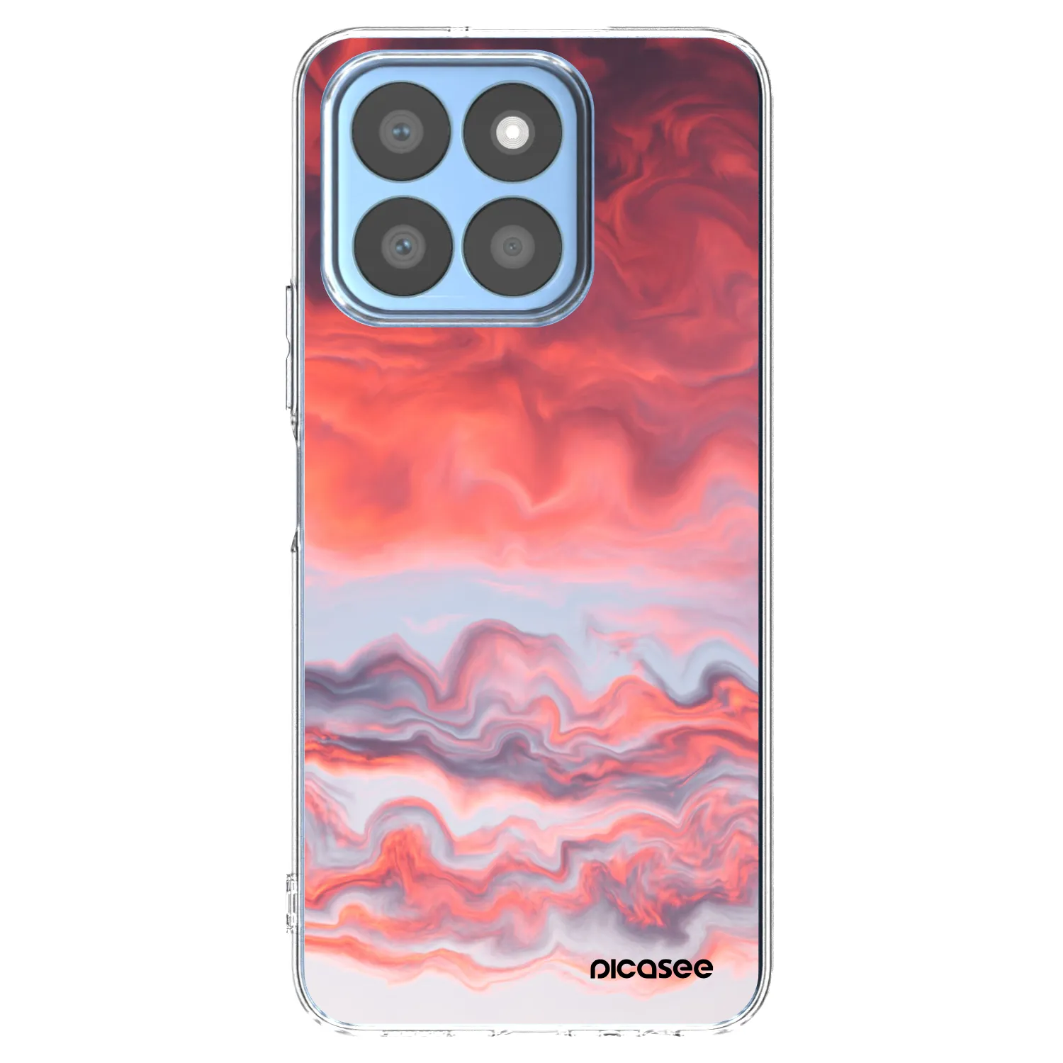 Picasee silikonowe przeźroczyste etui na Honor X8c - Sunset