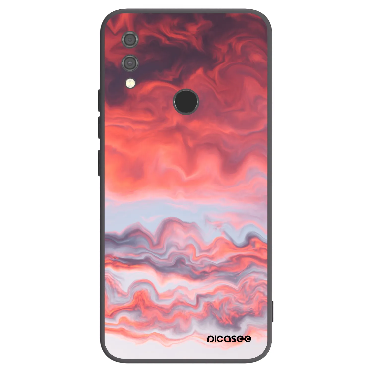 Picasee silikonowe czarne etui na Xiaomi Redmi Note 7 - Sunset