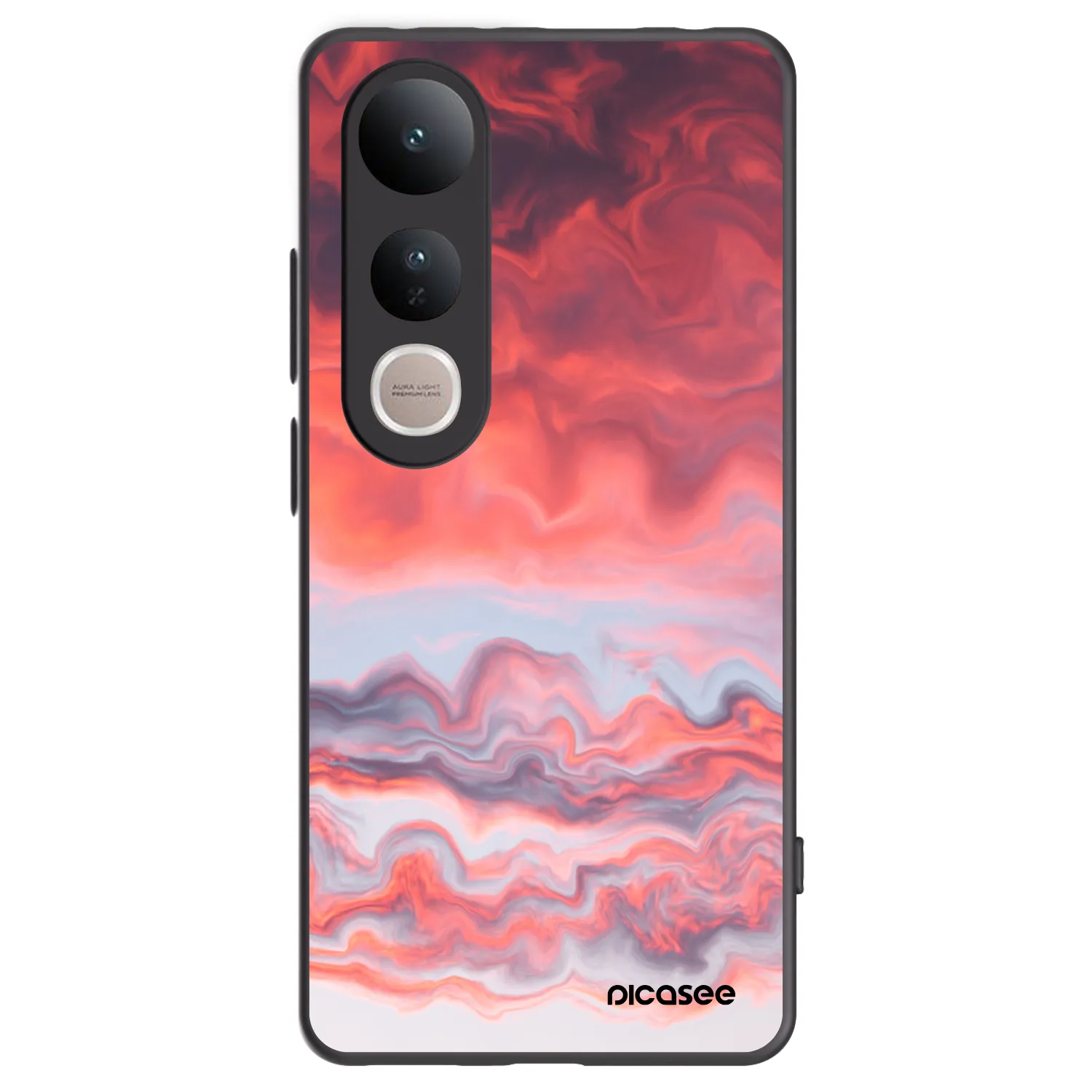 Picasee silikonowe czarne etui na Vivo V50 Lite 5G - Sunset