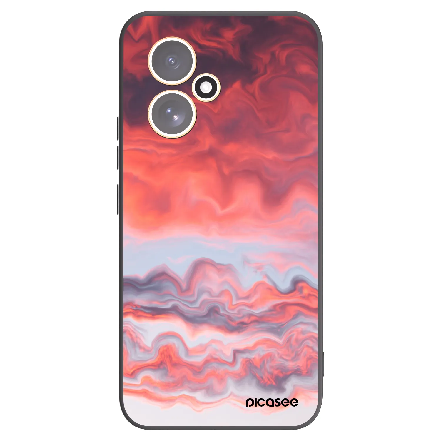 Picasee silikonowe czarne etui na Honor 400 5G - Sunset