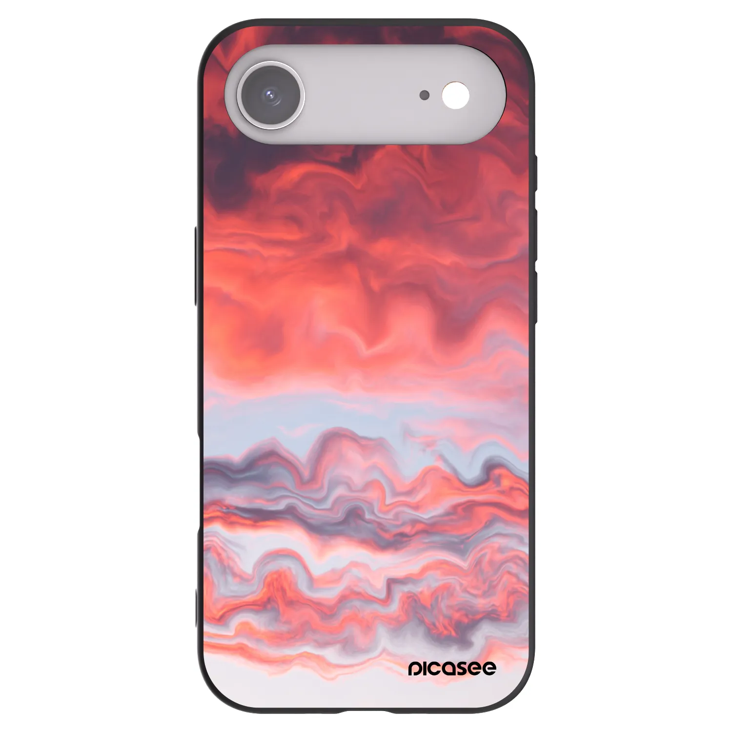 Picasee silikonowe czarne etui na Apple iPhone Air - Sunset