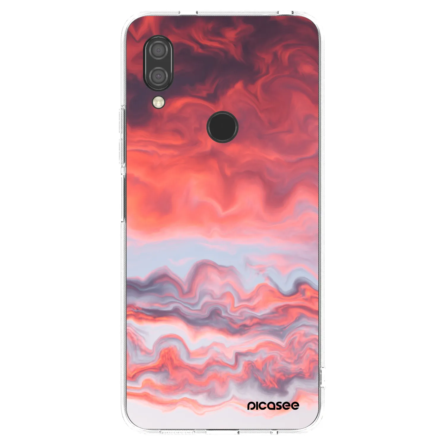 Picasee silikonowe przeźroczyste etui na Xiaomi Redmi 7 - Sunset