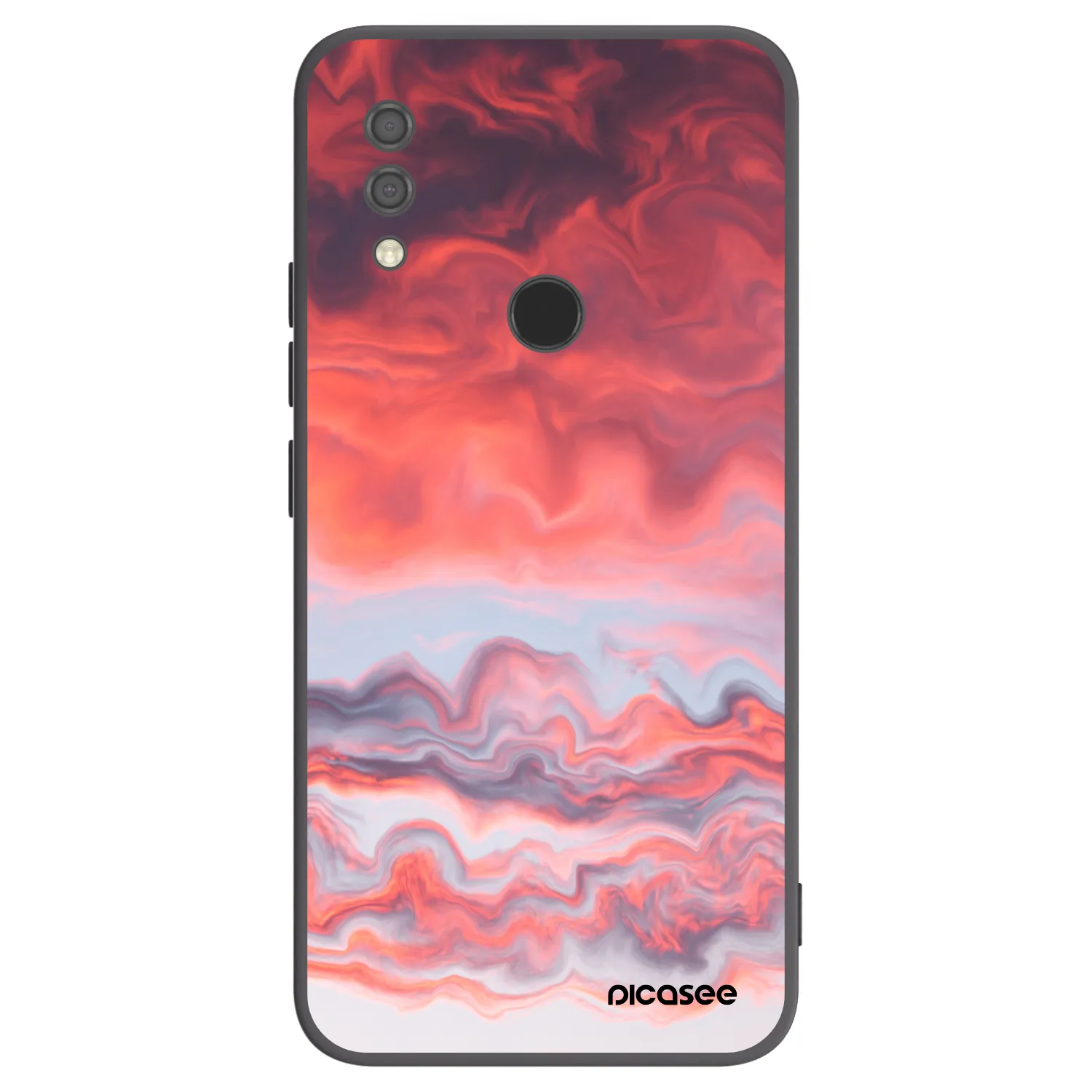 Picasee silikonowe czarne etui na Xiaomi Redmi 7 - Sunset